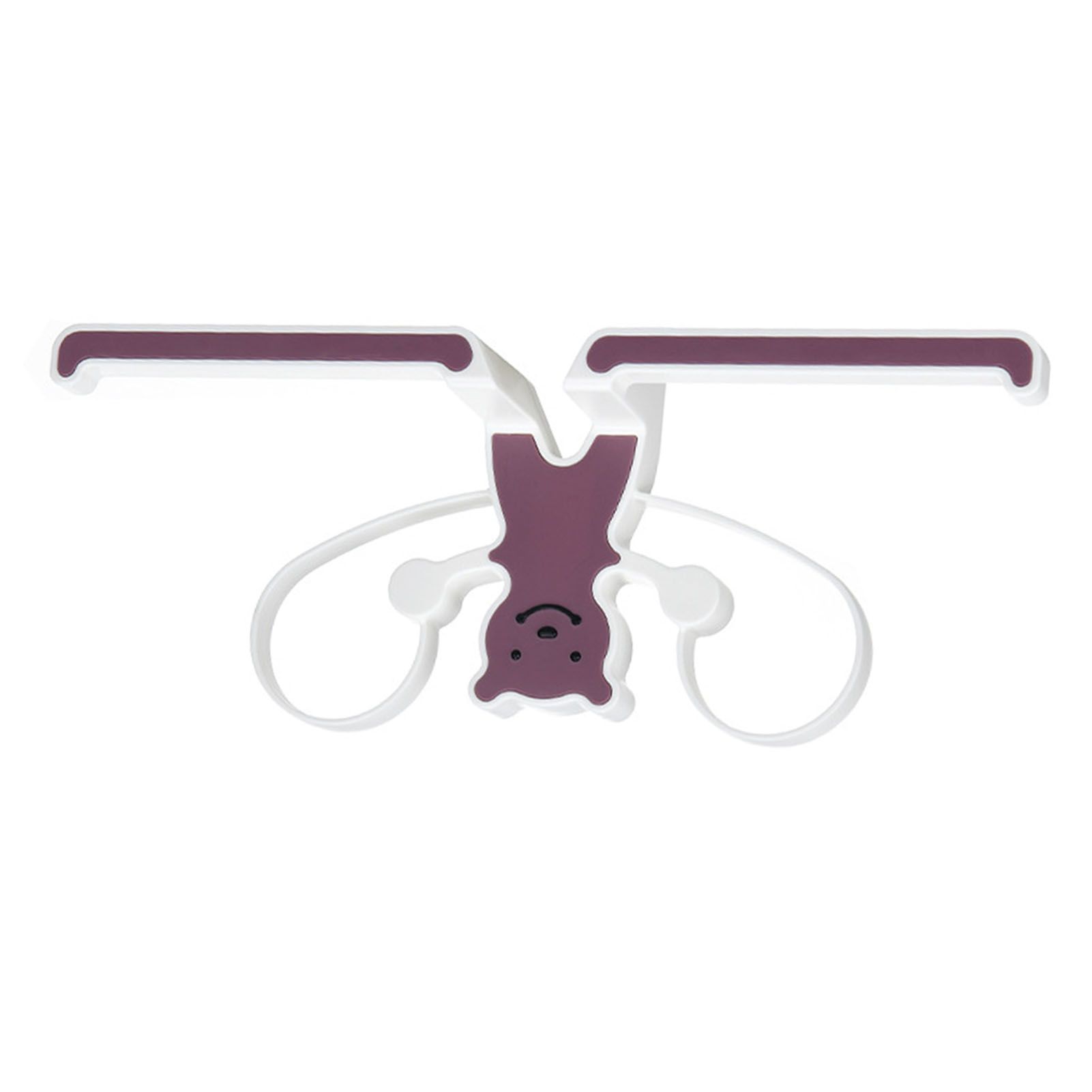 Storage Hook Rack Multipurpose Strong Bearing Capacity Waterproof Punch Free Towel Rack Holder for Home Purple - Image 4