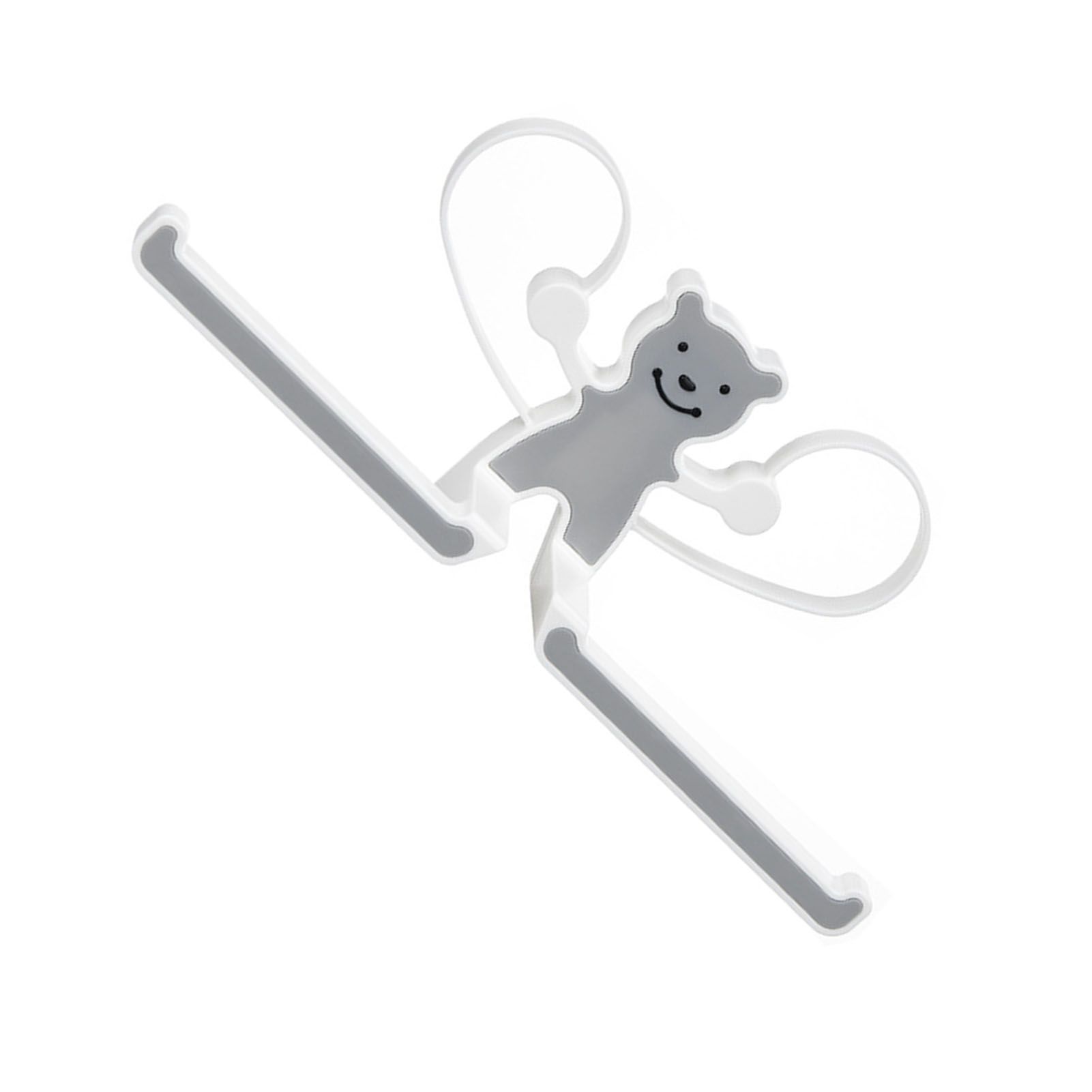 Storage Hook Rack Multipurpose Strong Bearing Capacity Waterproof Punch Free Towel Rack Holder for Home Grey - Image 2