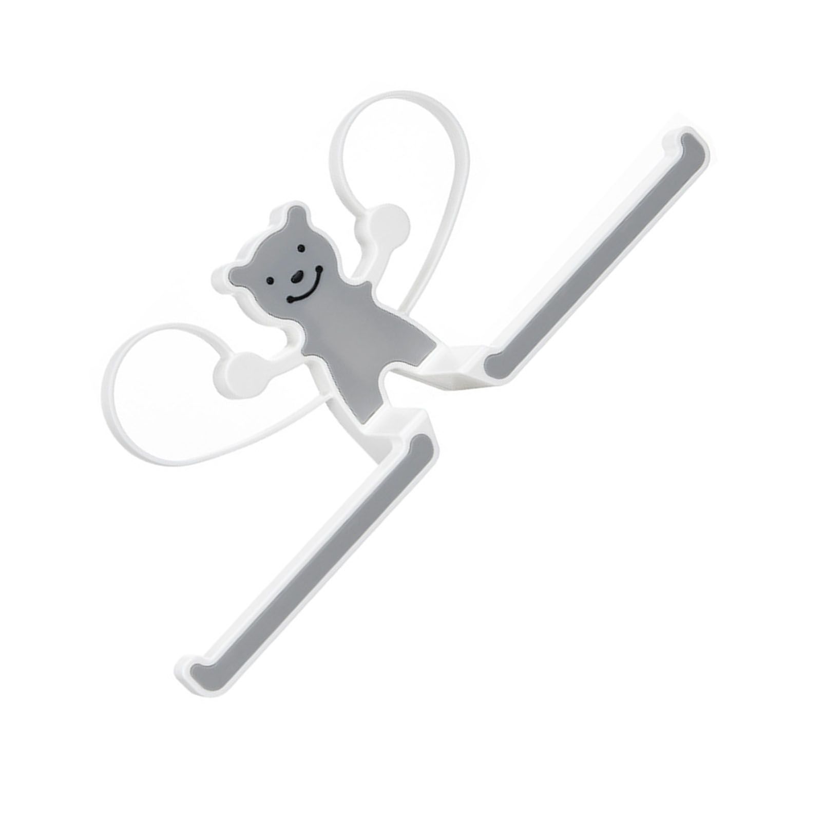 Storage Hook Rack Multipurpose Strong Bearing Capacity Waterproof Punch Free Towel Rack Holder for Home Grey - Image 3