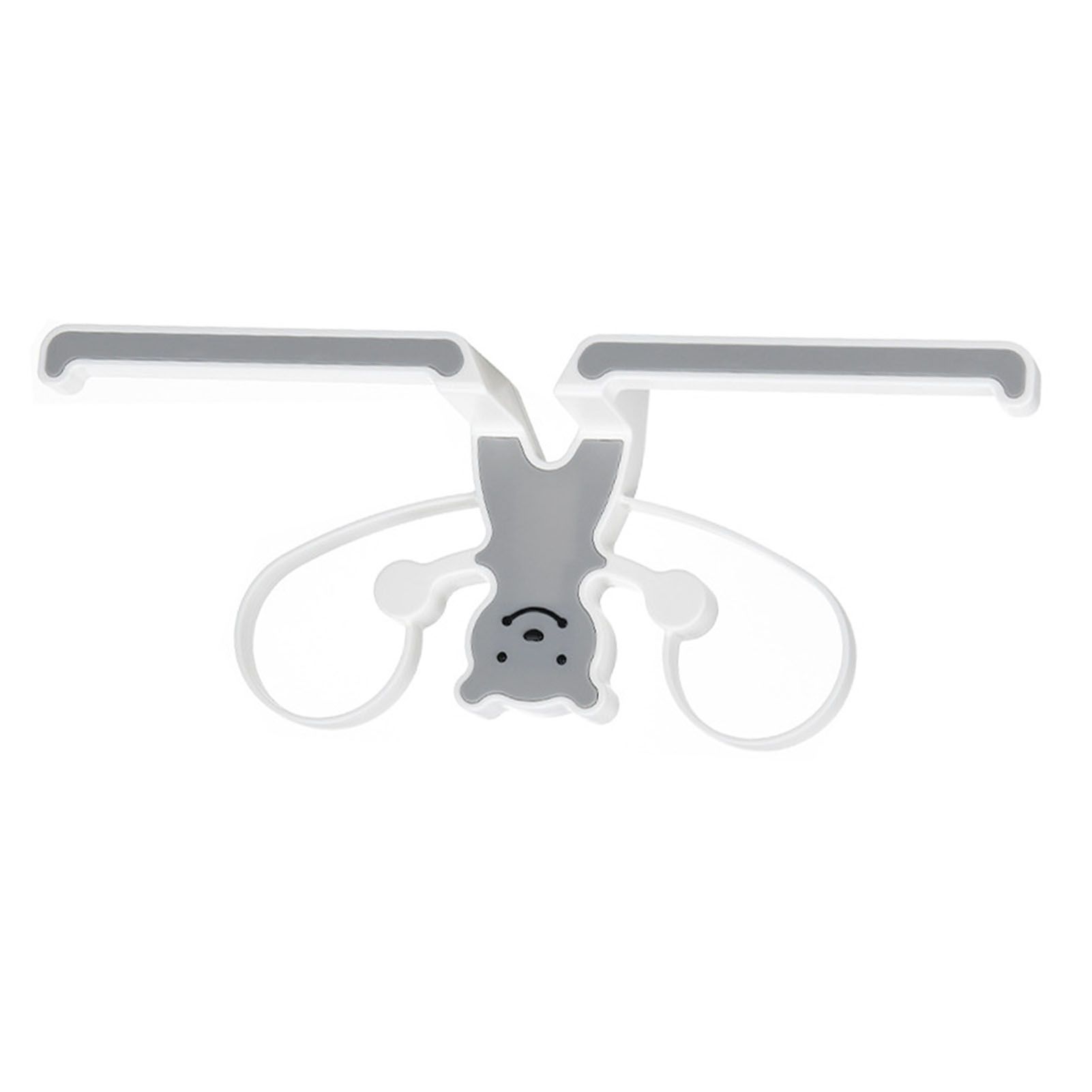 Storage Hook Rack Multipurpose Strong Bearing Capacity Waterproof Punch Free Towel Rack Holder for Home Grey - Image 4
