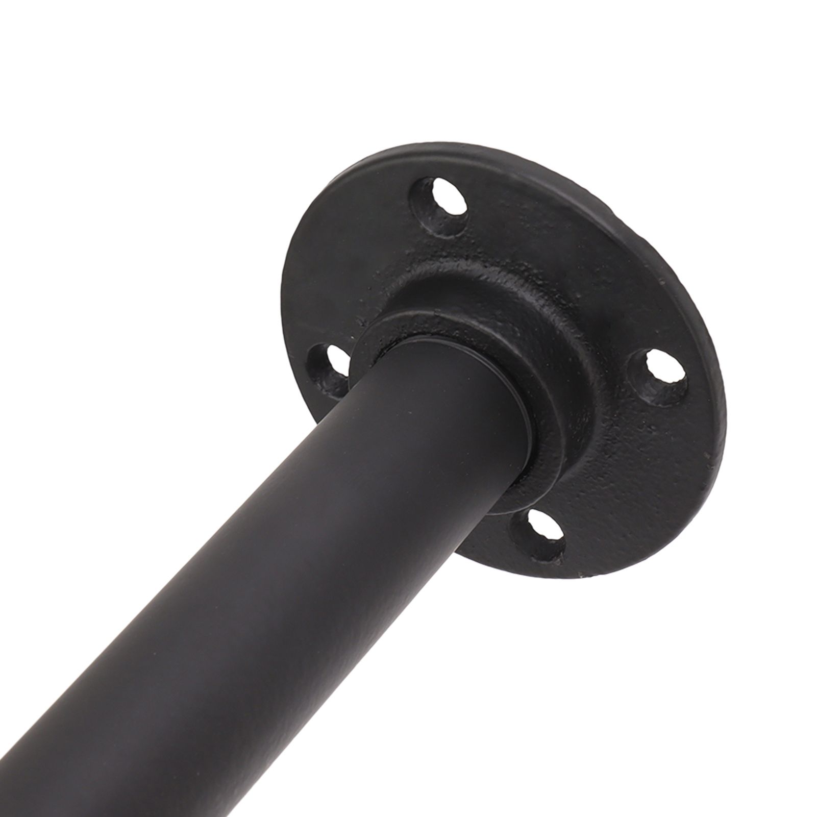 Wall Mount Clothes Rack Floating Iron Pipe Coat Hat Rack Multifunctional Clothing Hanger Black - Image 8
