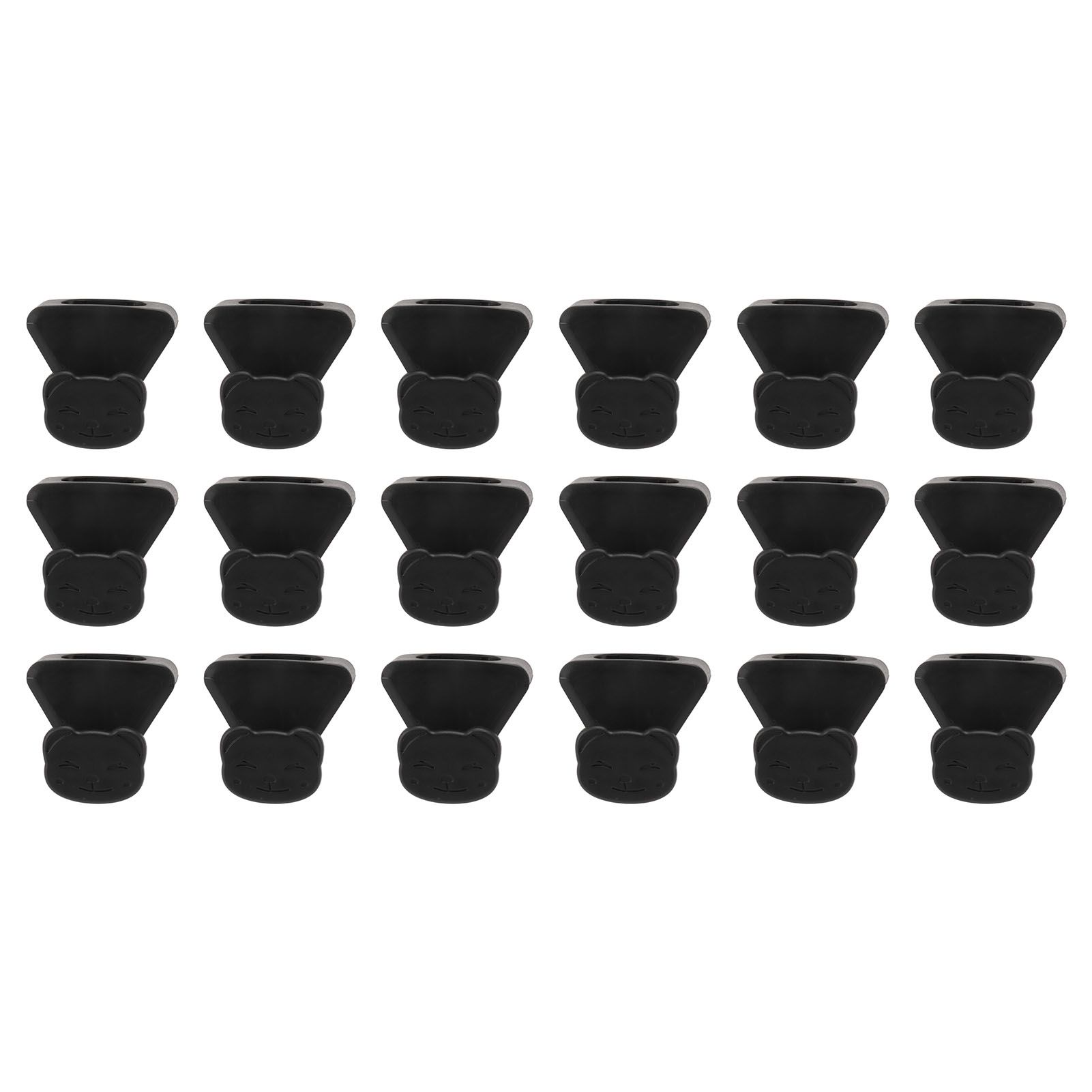 18 Pcs Clothes Hanger Connector Hook Space Saving Strong Bearing Hanger Extender for Closet Wardrobe Cartoon Style - Image 1