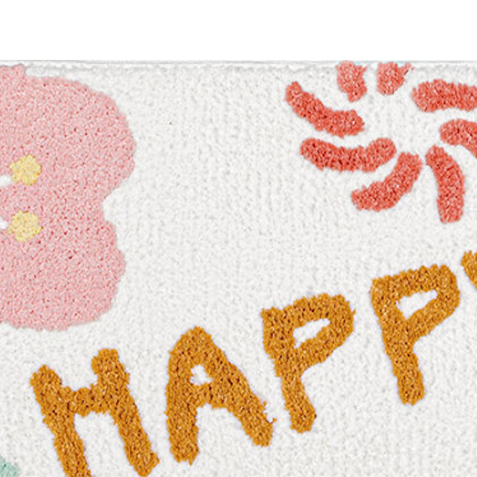 Bath Mat Cute Cartoon Soft Slip Resistance Highly Absorbent Bath Rug for Bathroom Bedroom Kitchen White - Image 8