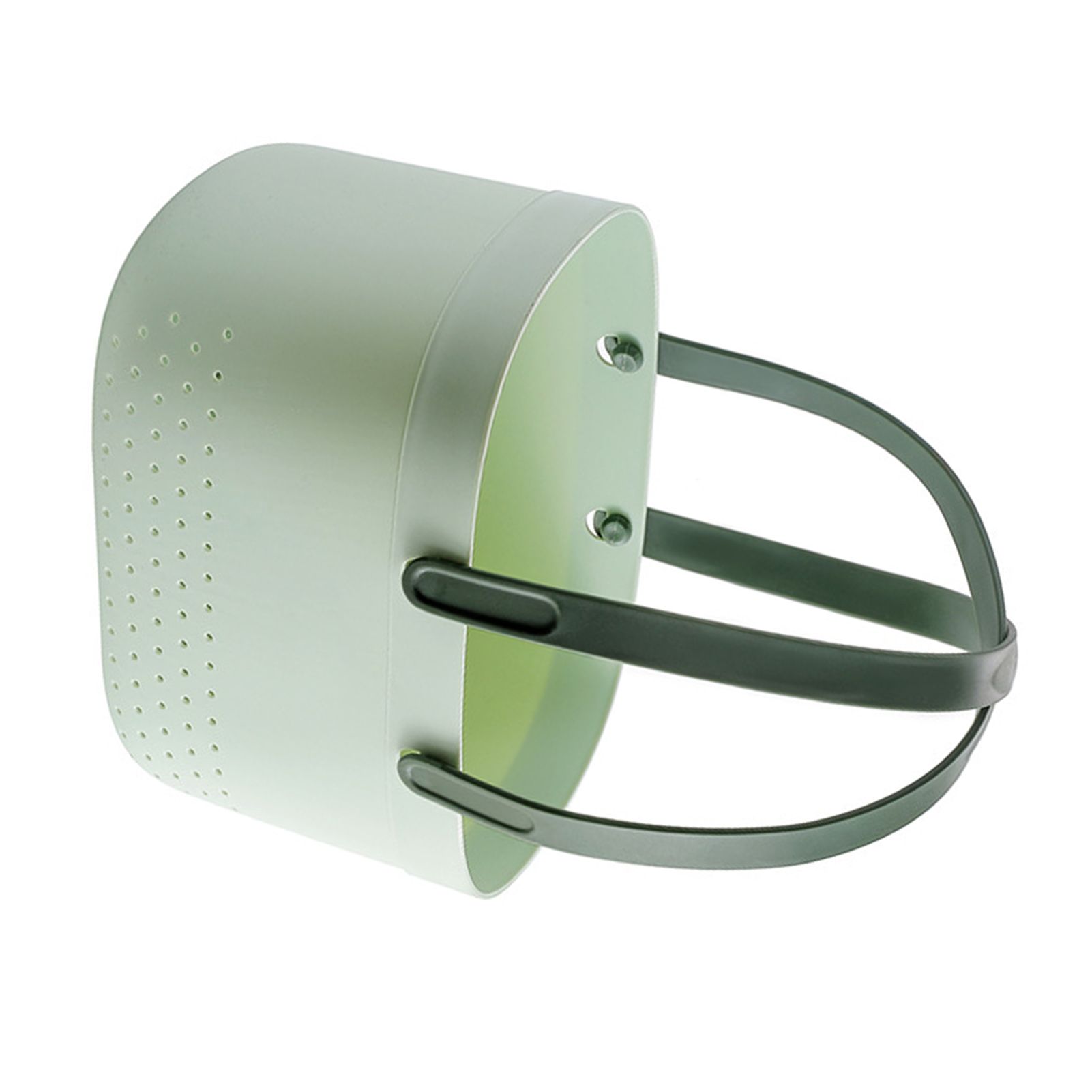 Portable Shower Basket with Ventilation Holes Large Capacity Plastic Portable Storage Basket with Handles for Bathroom Green - Image 2