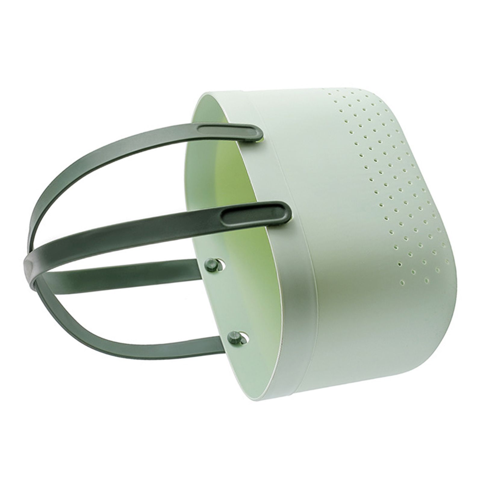 Portable Shower Basket with Ventilation Holes Large Capacity Plastic Portable Storage Basket with Handles for Bathroom Green - Image 4