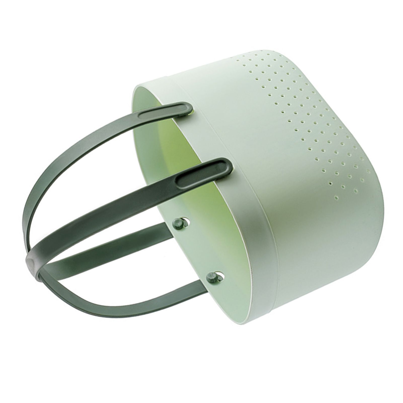 Portable Shower Basket with Ventilation Holes Large Capacity Plastic Portable Storage Basket with Handles for Bathroom Green - Image 5