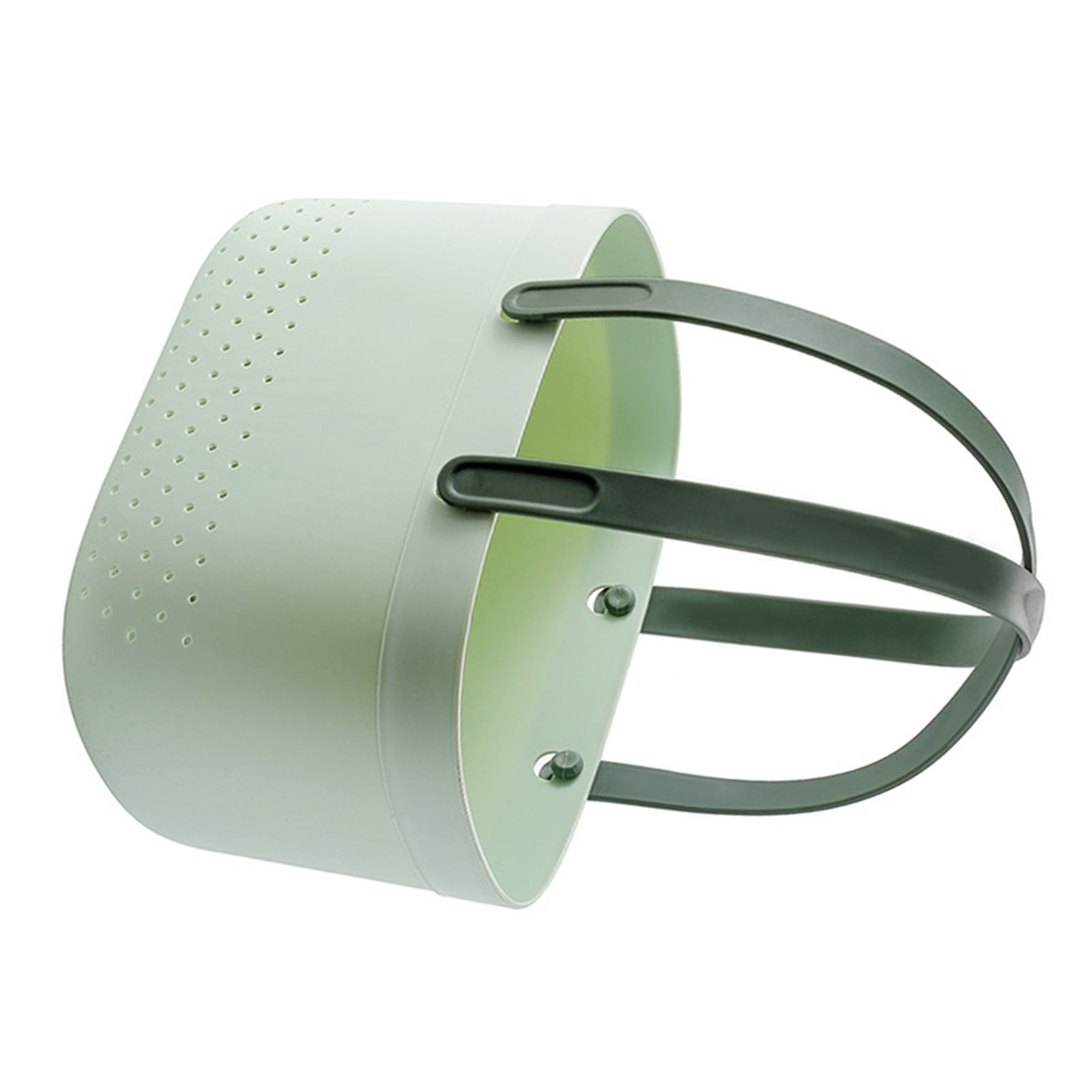 Portable Shower Basket with Ventilation Holes Large Capacity Plastic Portable Storage Basket with Handles for Bathroom Green - Image 8