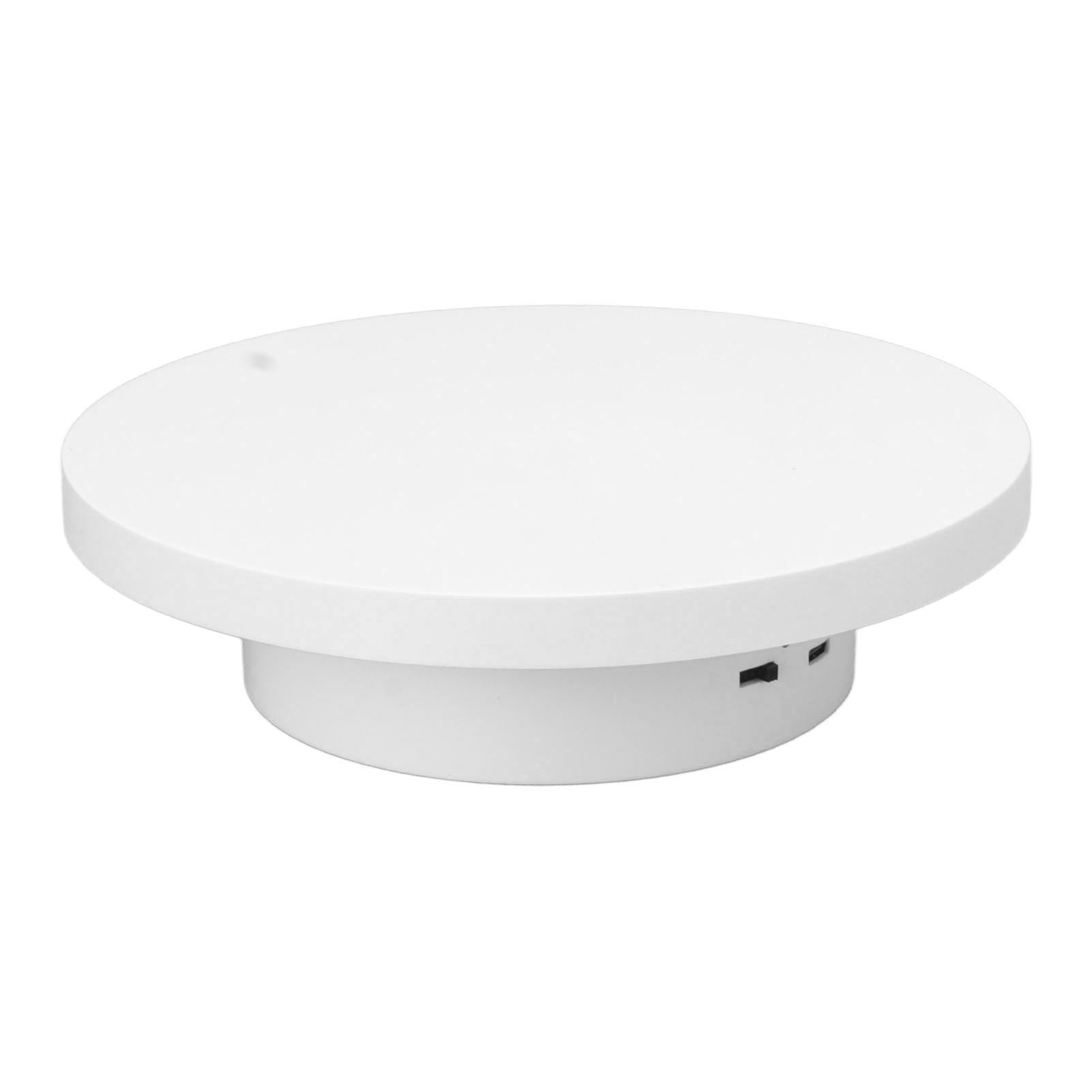 Electric Turntable 360 Degree Rotating Product Photography Display Rechargeable Remote Control 3kg Bearing White 15cm Diameter - Image 3