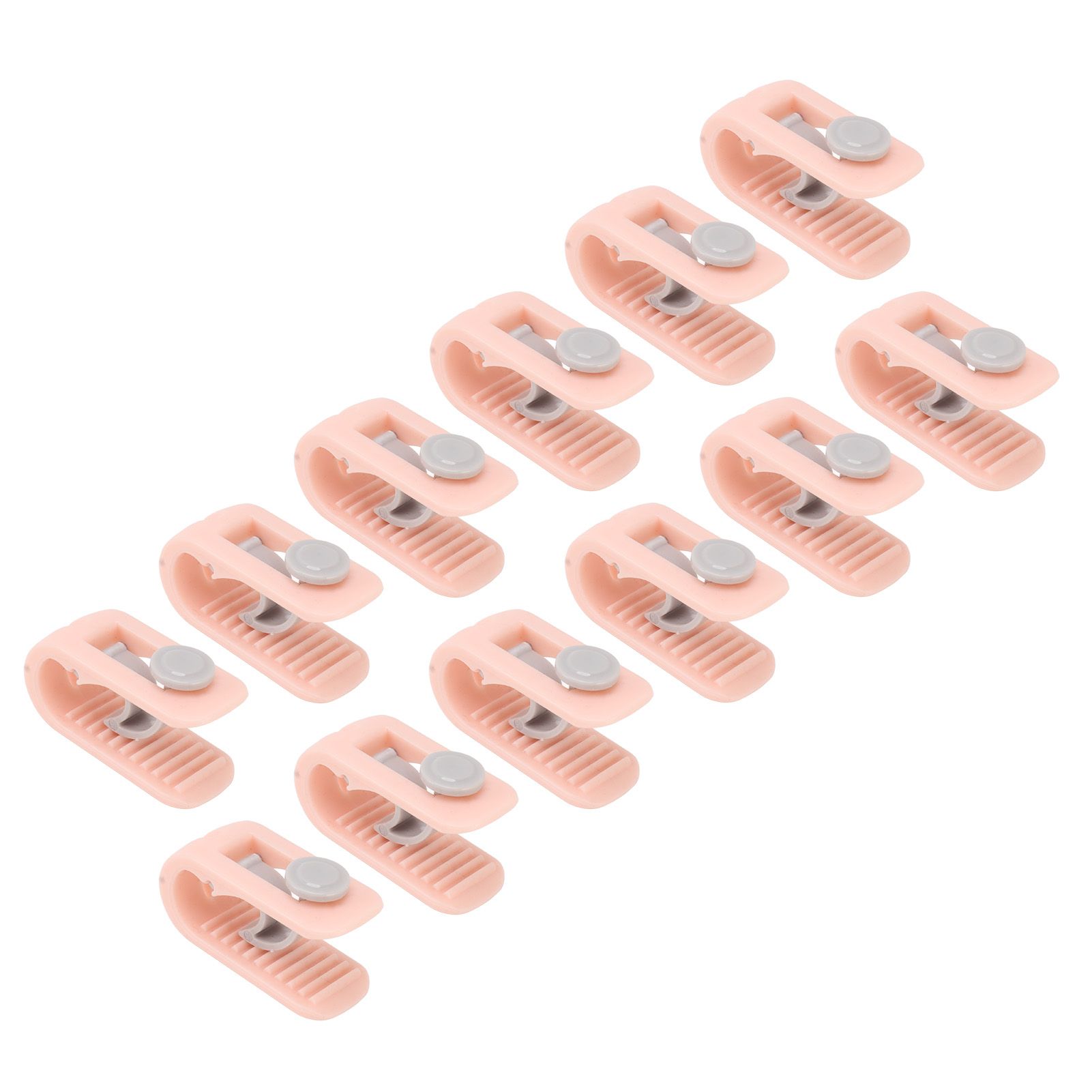 12pcs Bed Sheet Clips Prevent Slip Needleless Safe 180 Degree Closure Universal Quilt Cover Fastener for Home Pink - Image 2