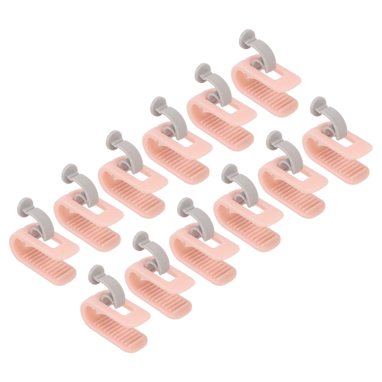 12pcs Bed Sheet Clips Prevent Slip Needleless Safe 180 Degree Closure Universal Quilt Cover Fastener for Home Pink - Image 3
