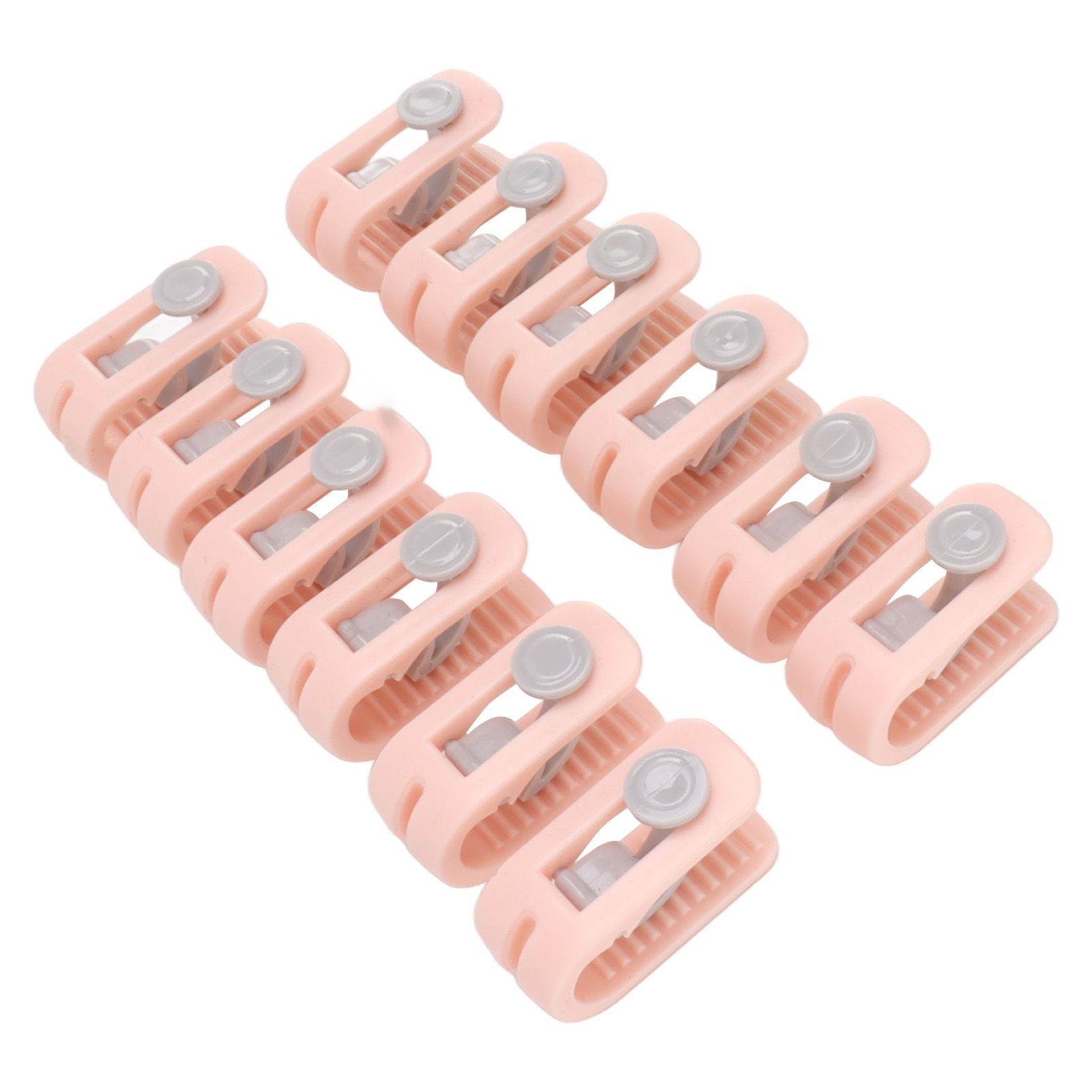 12pcs Bed Sheet Clips Prevent Slip Needleless Safe 180 Degree Closure Universal Quilt Cover Fastener for Home Pink - Image 4