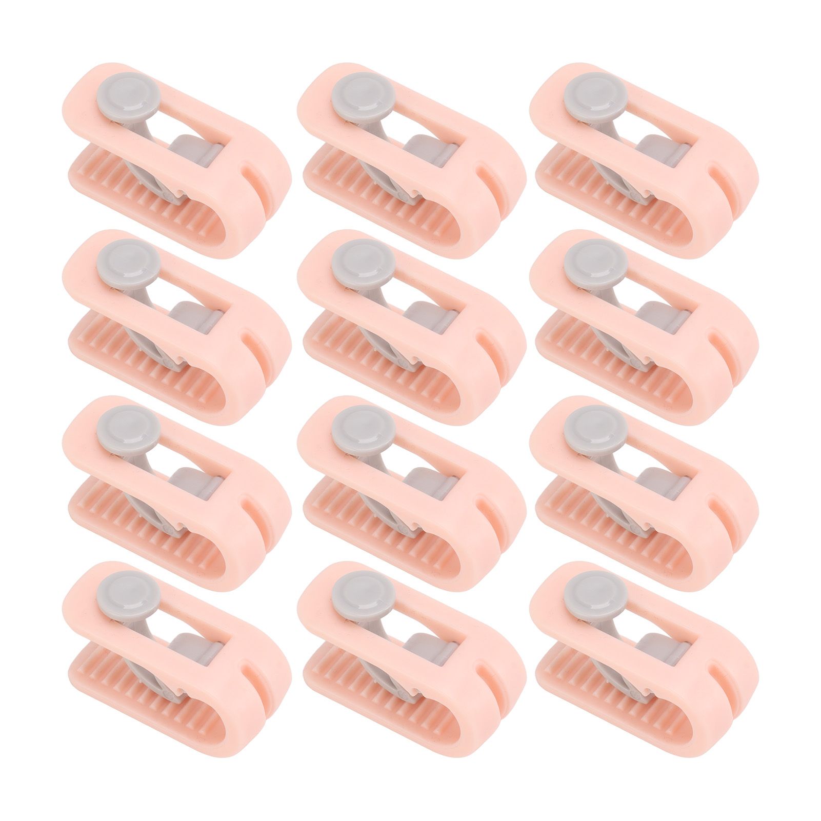 12pcs Bed Sheet Clips Prevent Slip Needleless Safe 180 Degree Closure Universal Quilt Cover Fastener for Home Pink - Image 7