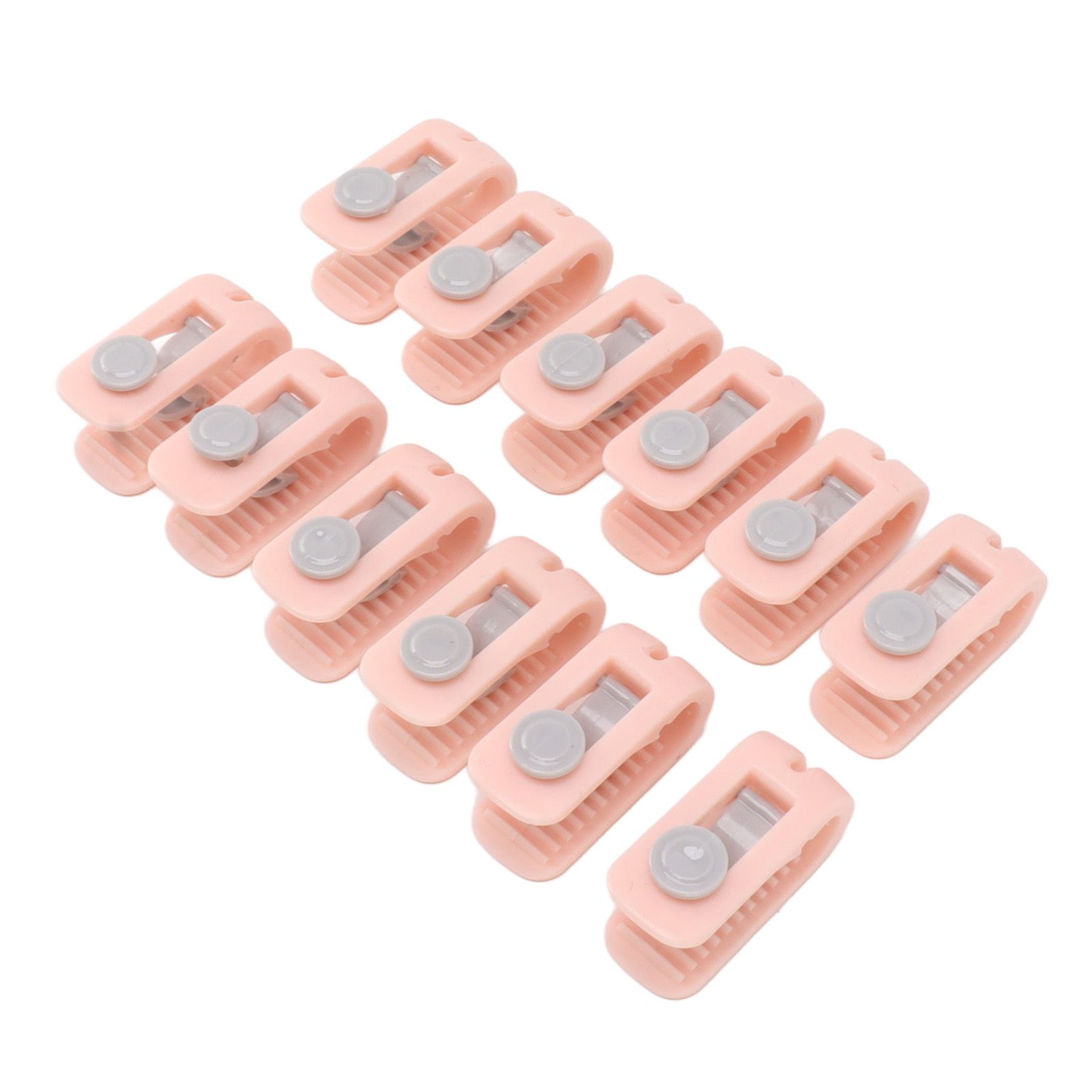 12pcs Bed Sheet Clips Prevent Slip Needleless Safe 180 Degree Closure Universal Quilt Cover Fastener for Home Pink - Image 8