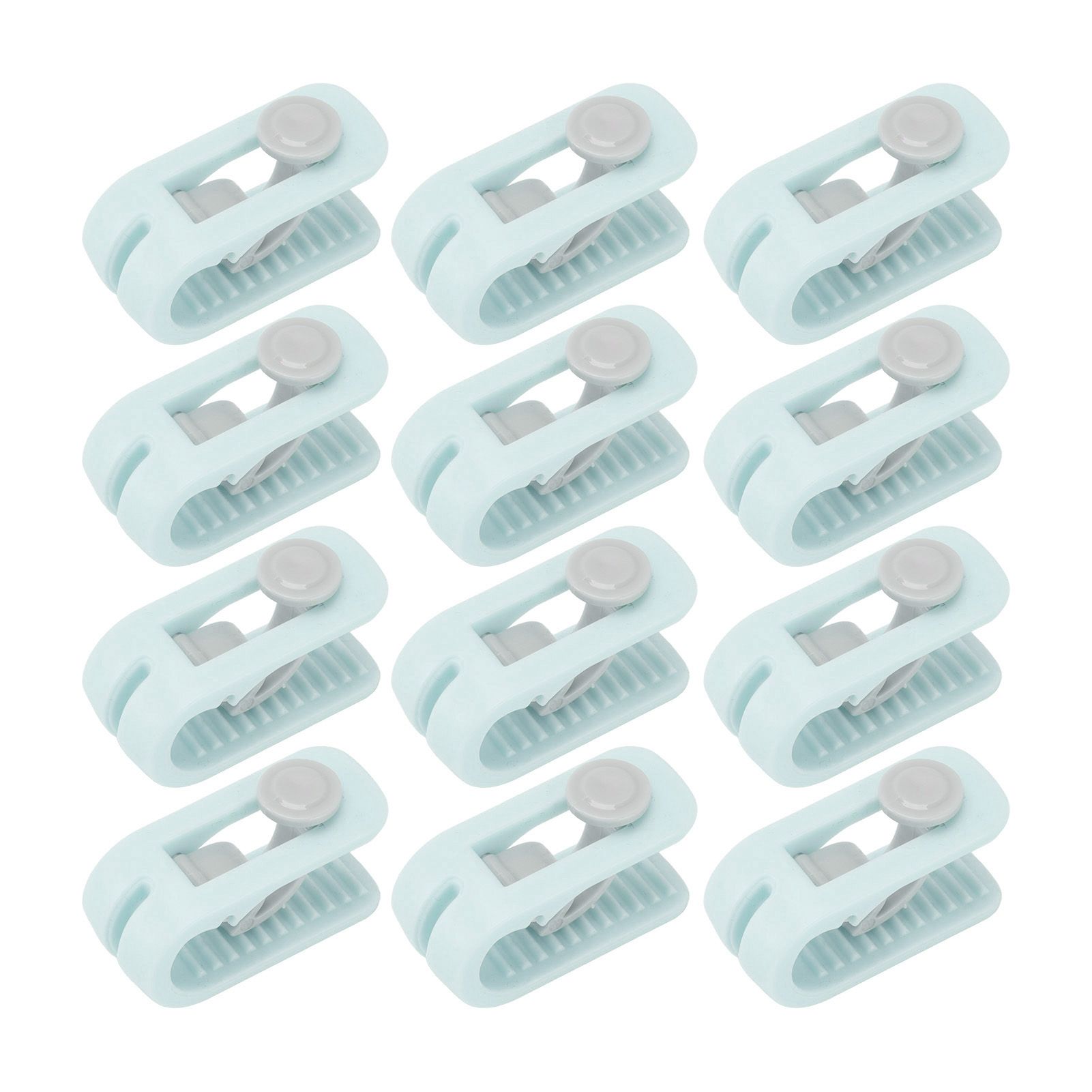 12pcs Bed Sheet Clips Prevent Slip Needleless Safe 180 Degree Closure Universal Quilt Cover Fastener for Home Green - Image 1