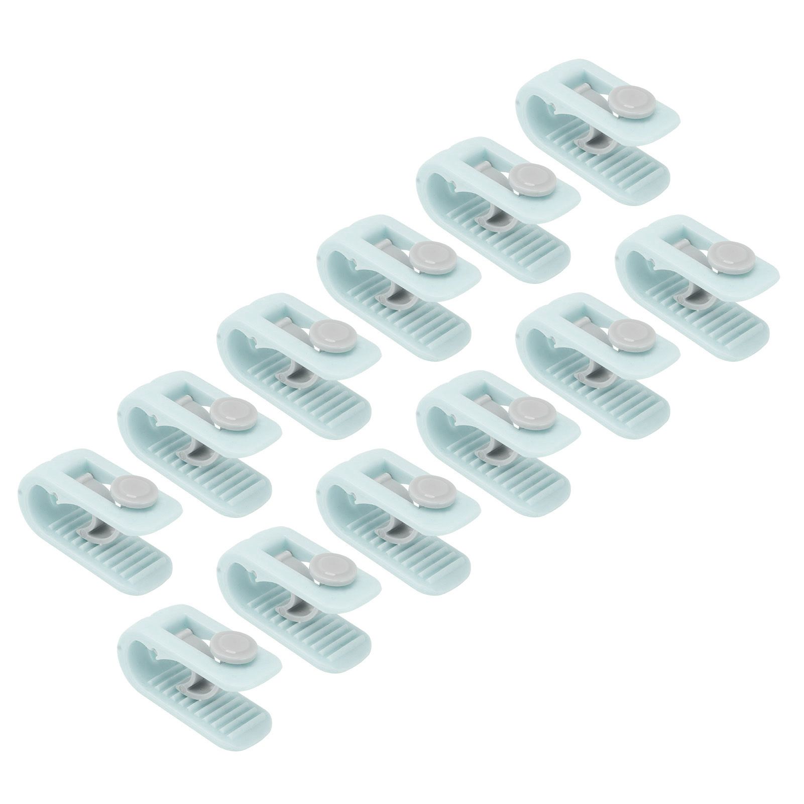 12pcs Bed Sheet Clips Prevent Slip Needleless Safe 180 Degree Closure Universal Quilt Cover Fastener for Home Green - Image 2