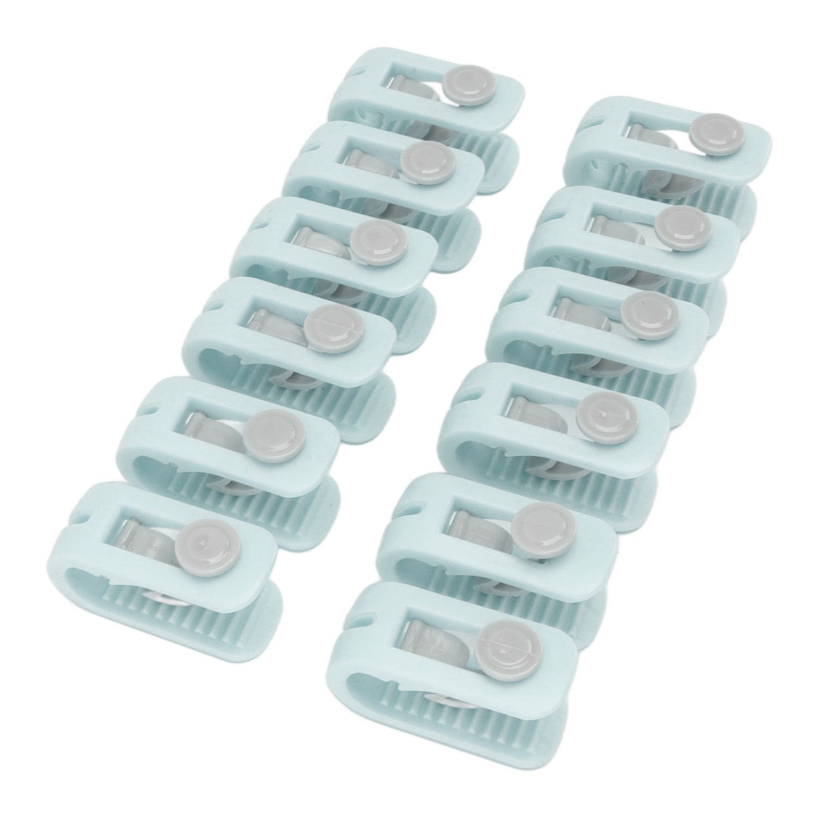 12pcs Bed Sheet Clips Prevent Slip Needleless Safe 180 Degree Closure Universal Quilt Cover Fastener for Home Green - Image 5