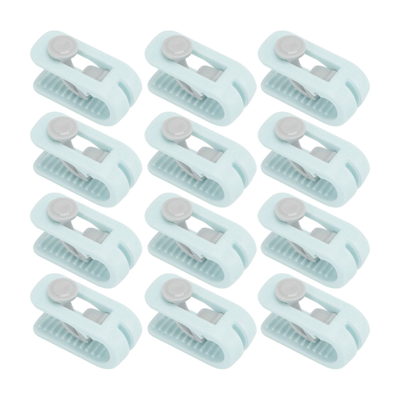 12pcs Bed Sheet Clips Prevent Slip Needleless Safe 180 Degree Closure Universal Quilt Cover Fastener for Home Green - Image 7