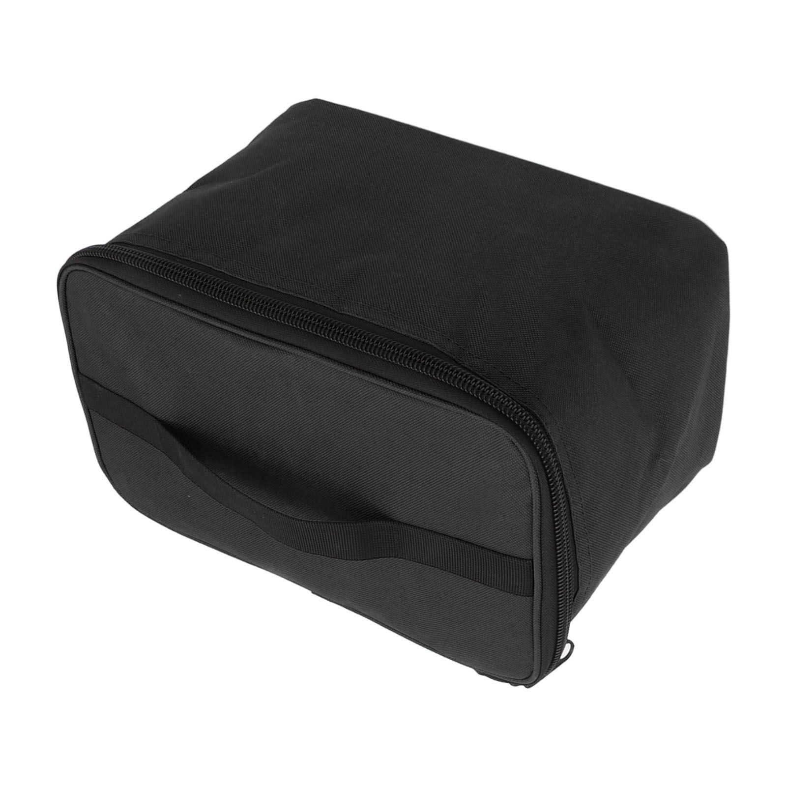 Insulated Grocery Bag Reusable Portable Shopping Collapsible Cooler Food Transport Carrier Oxford Cloth 10L Black - Image 8