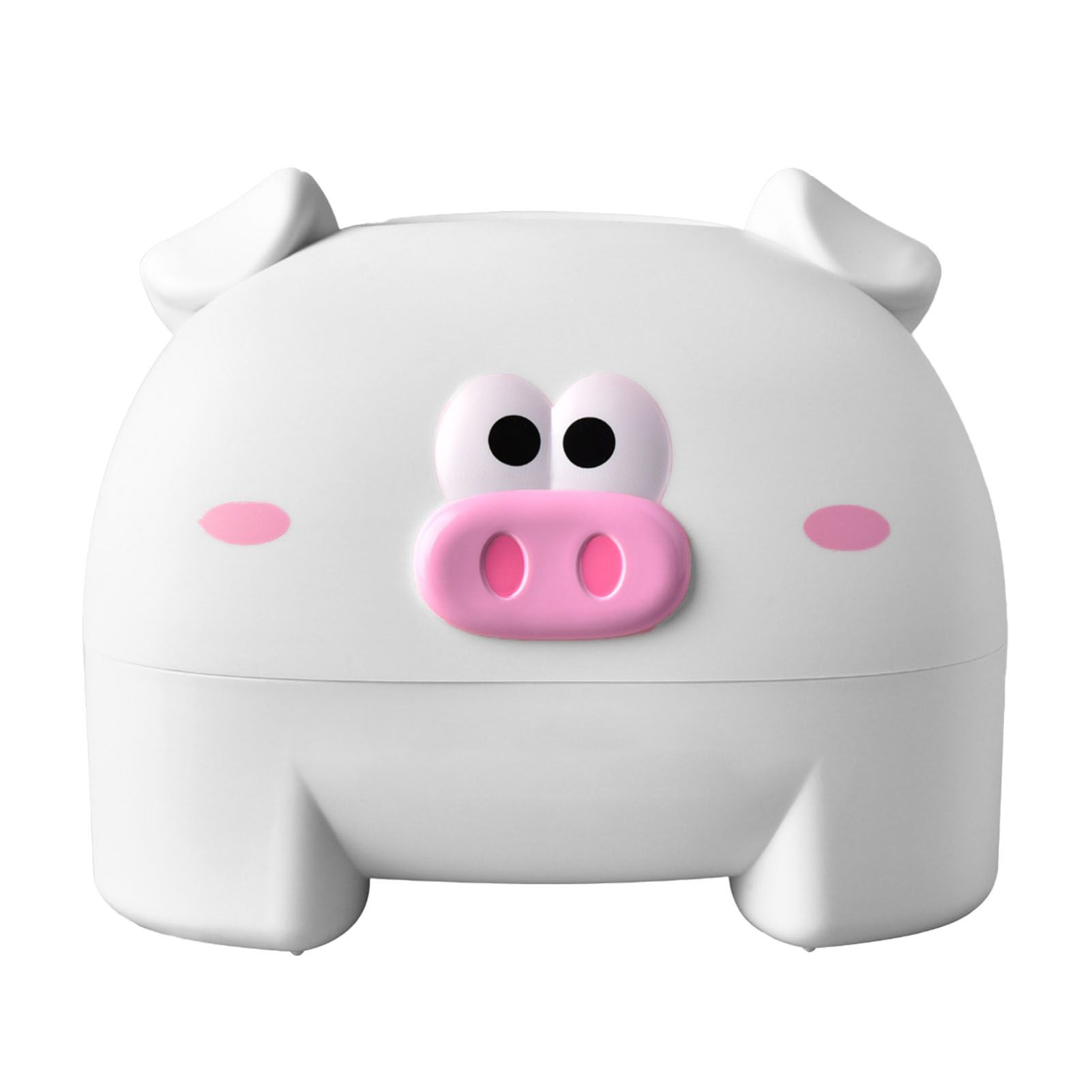 Cute Tissue Storage Box Pig Shaped Decorative Towel Napkin Container Case For Tabletop White - Image 2