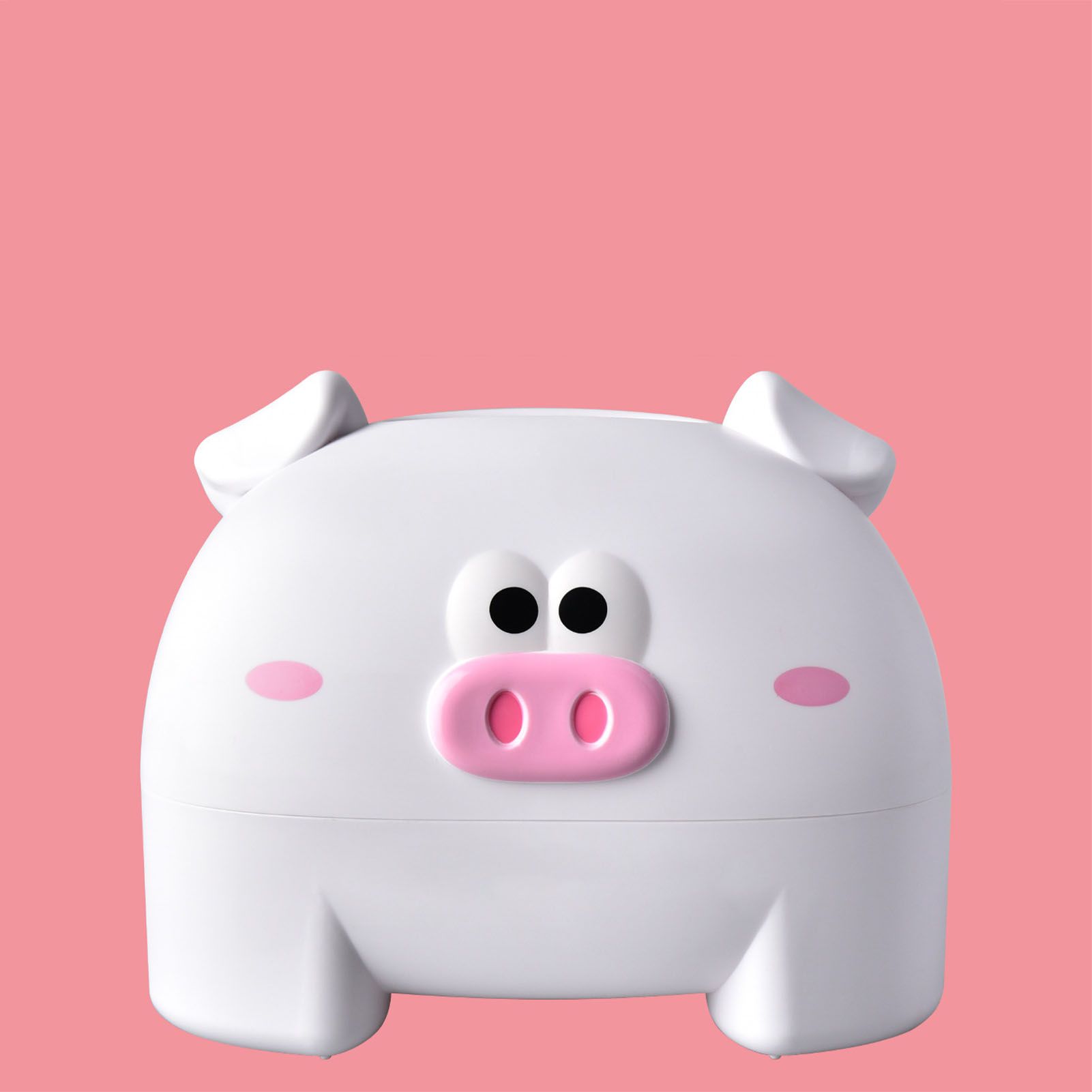 Cute Tissue Storage Box Pig Shaped Decorative Towel Napkin Container Case For Tabletop White - Image 5