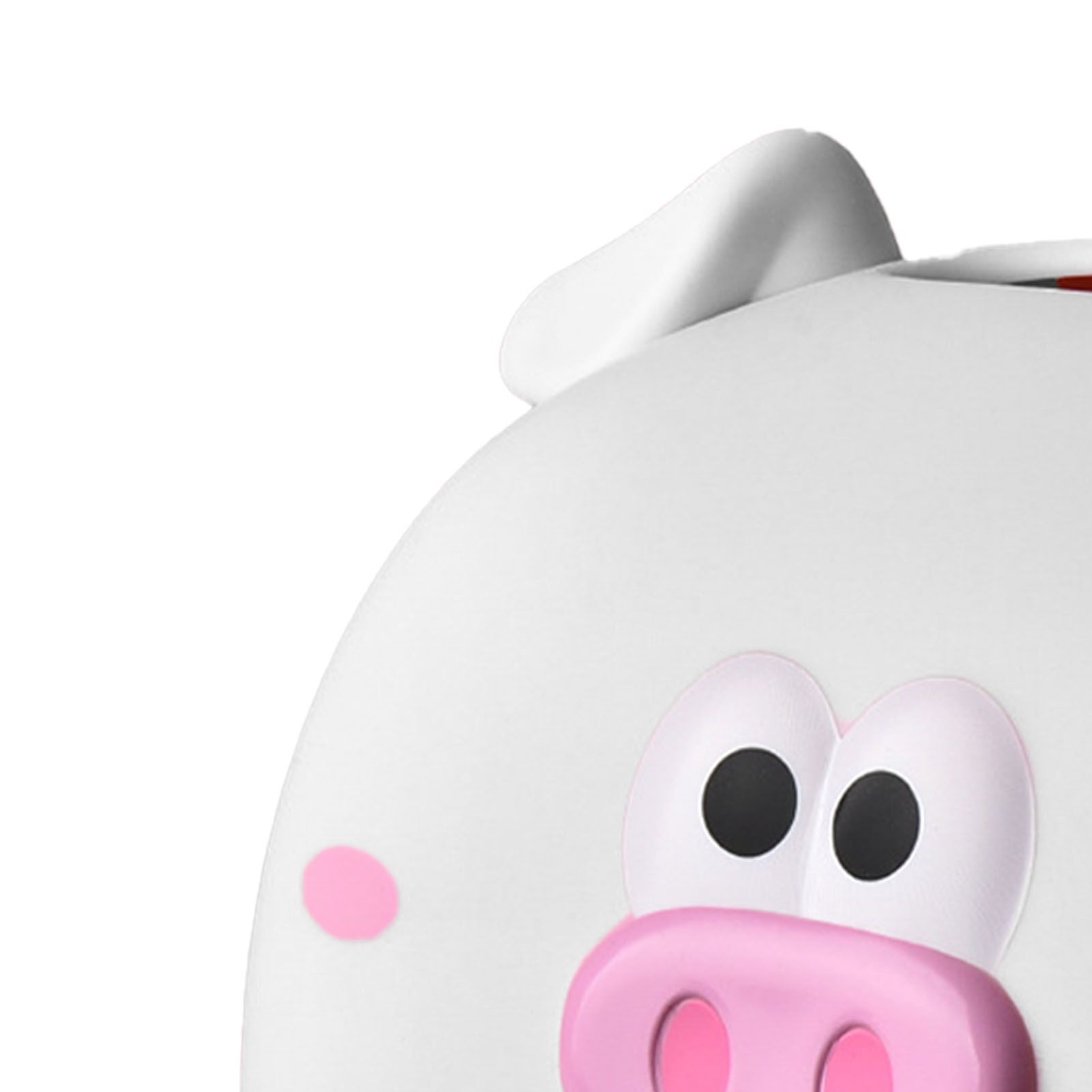 Cute Tissue Storage Box Pig Shaped Decorative Towel Napkin Container Case For Tabletop White - Image 7