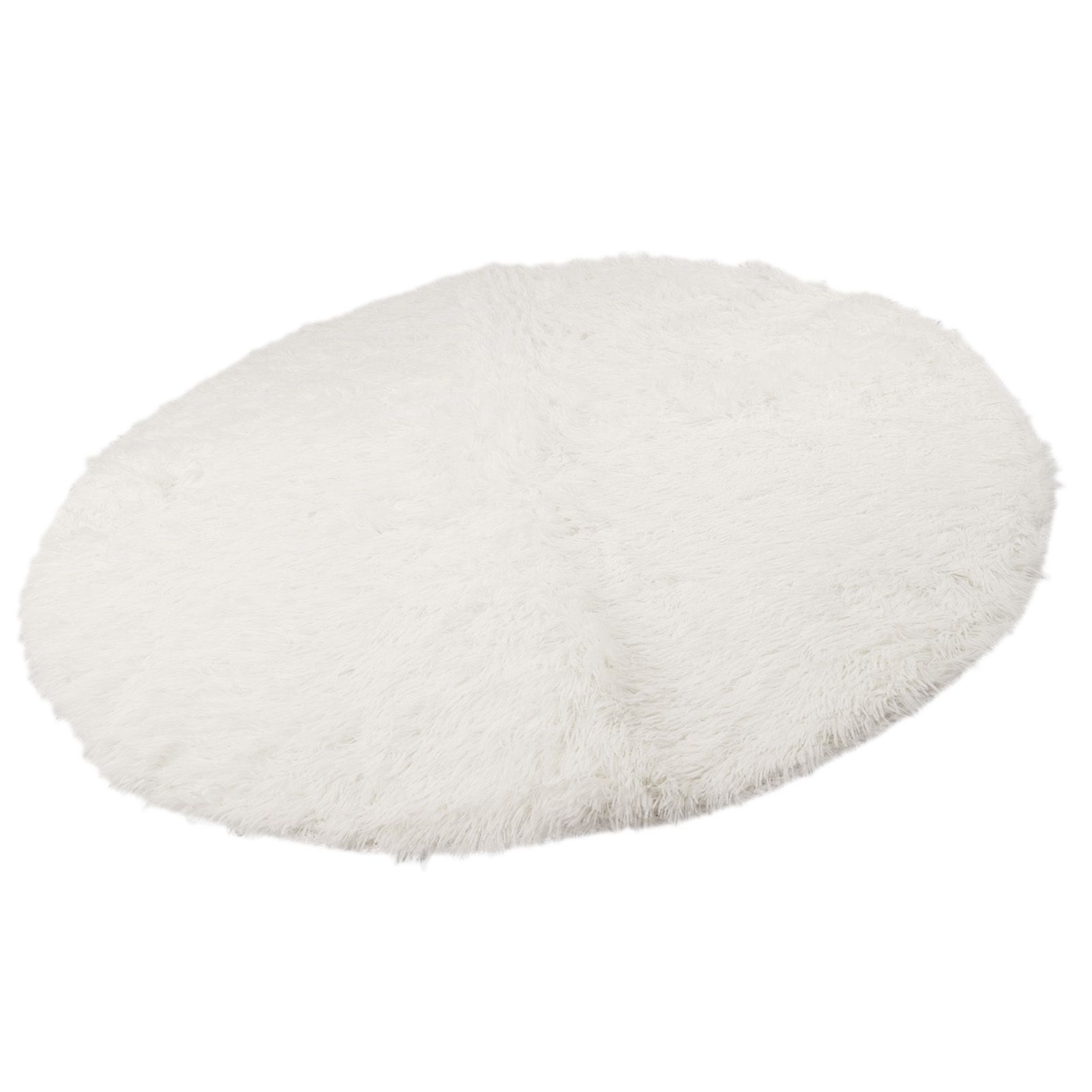 Round Plush Carpet Super Soft Fluffy Carpets Anti Skid Fuzzy Rug Modern Plush Area Rugs for Living Room Bedroom White - Image 4
