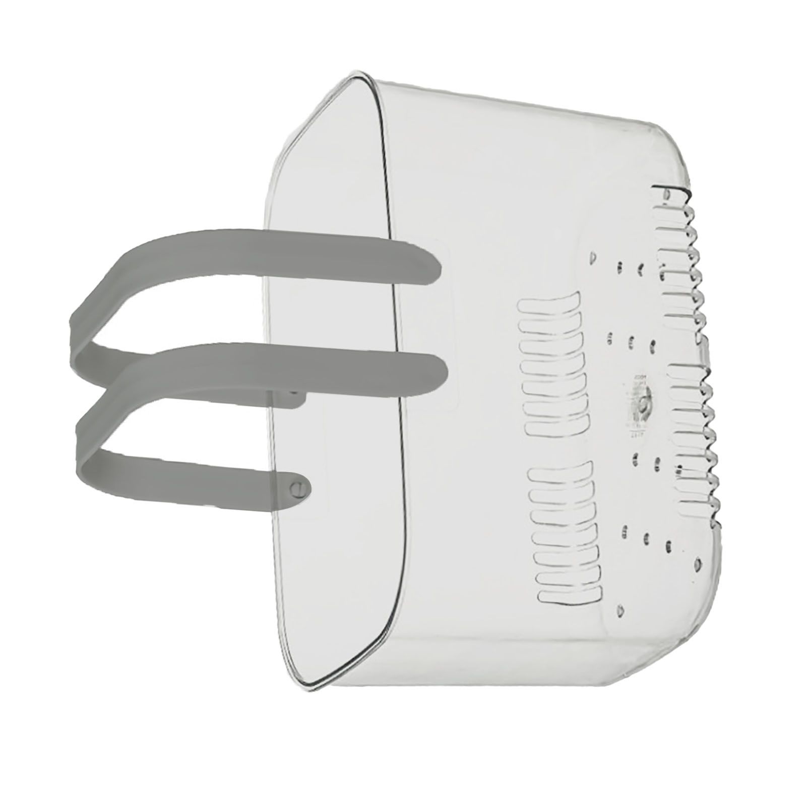 Clear Hand Basket Comfortable Handle Ventilation Holes Easy Access Versatile Fruit Storage Basket for Camping Grey - Image 2