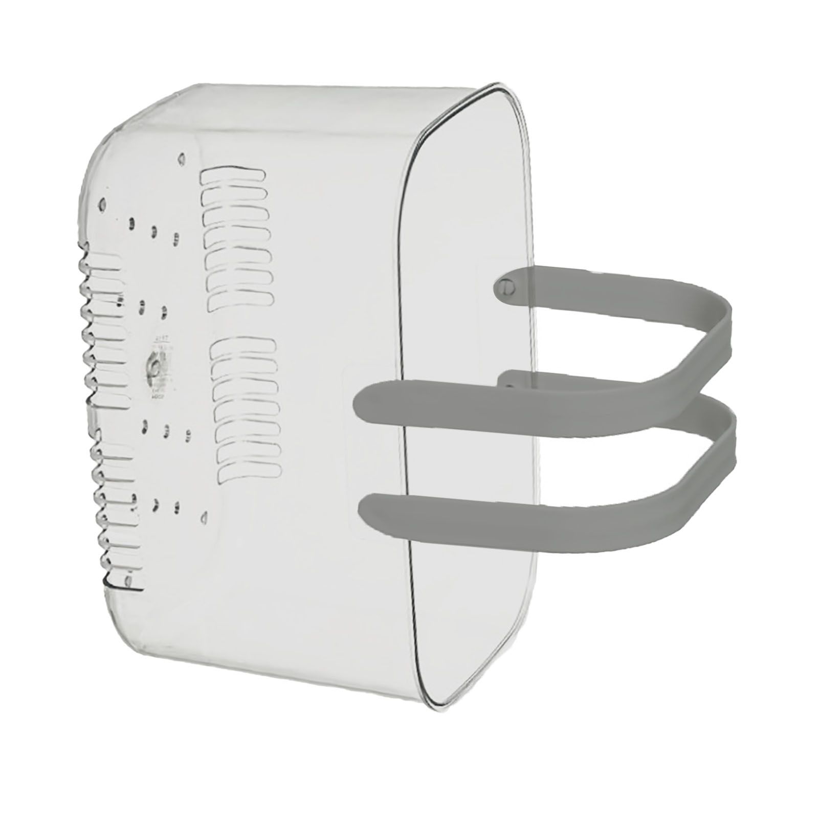 Clear Hand Basket Comfortable Handle Ventilation Holes Easy Access Versatile Fruit Storage Basket for Camping Grey - Image 3