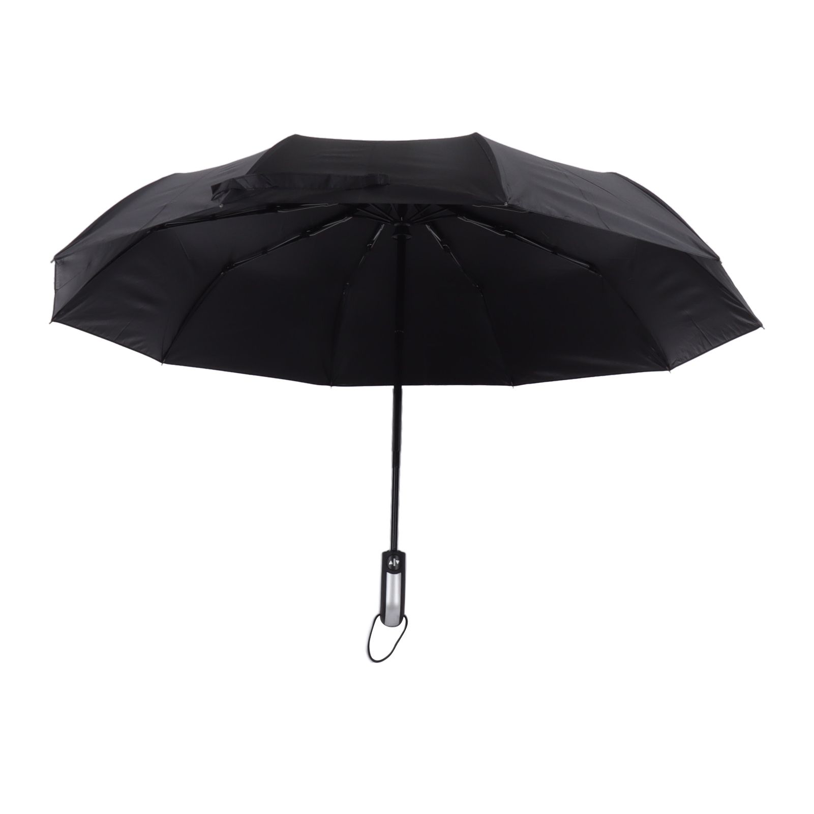 Automatic Umbrella Windproof Comfortable Grip Portable Folding Umbrella for Rain and Sun Black - Image 7