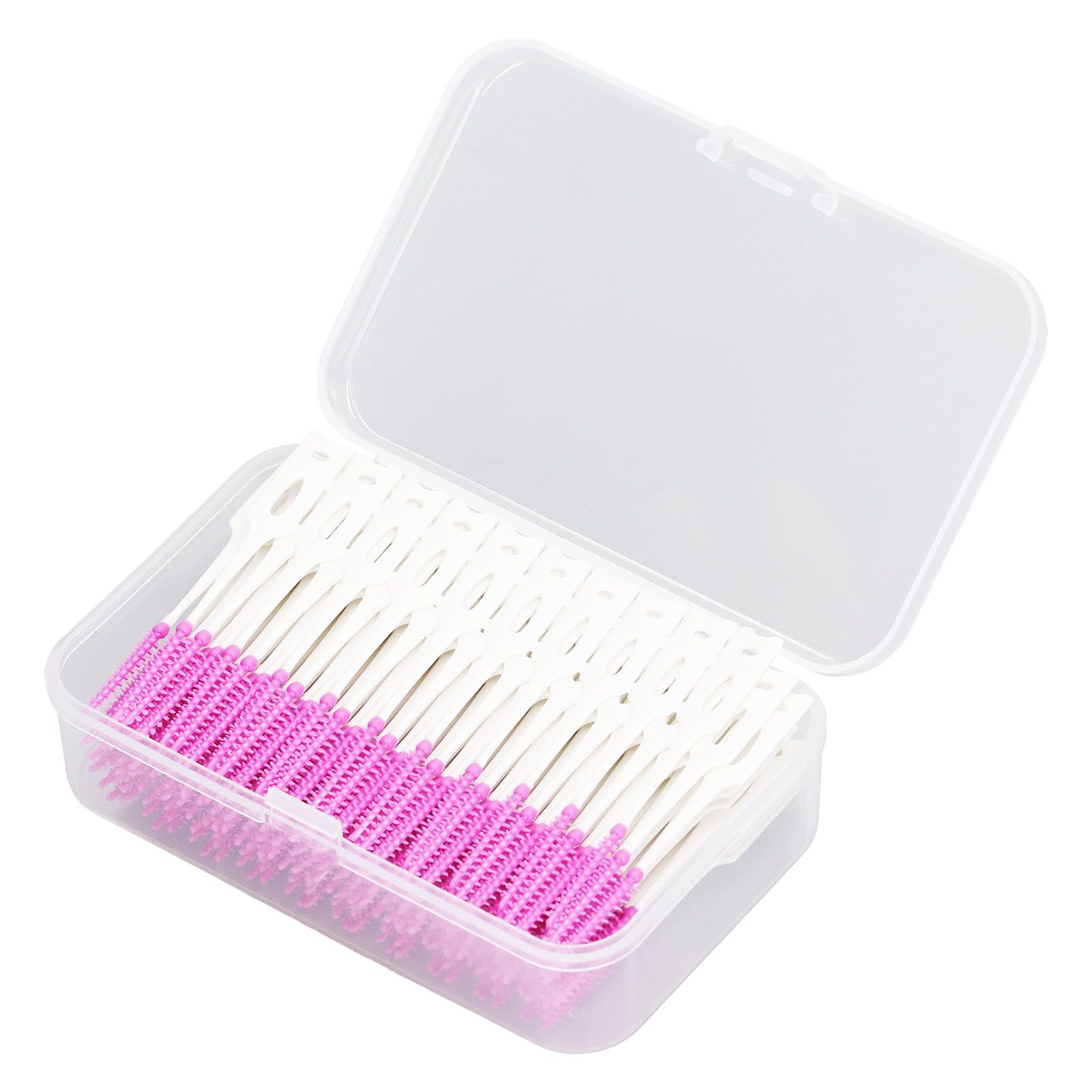 200Pcs Interdental Brush Disposable Soft Silicone Dental Cleaning Floss Toothpicks for Oral Care Purple - Image 4