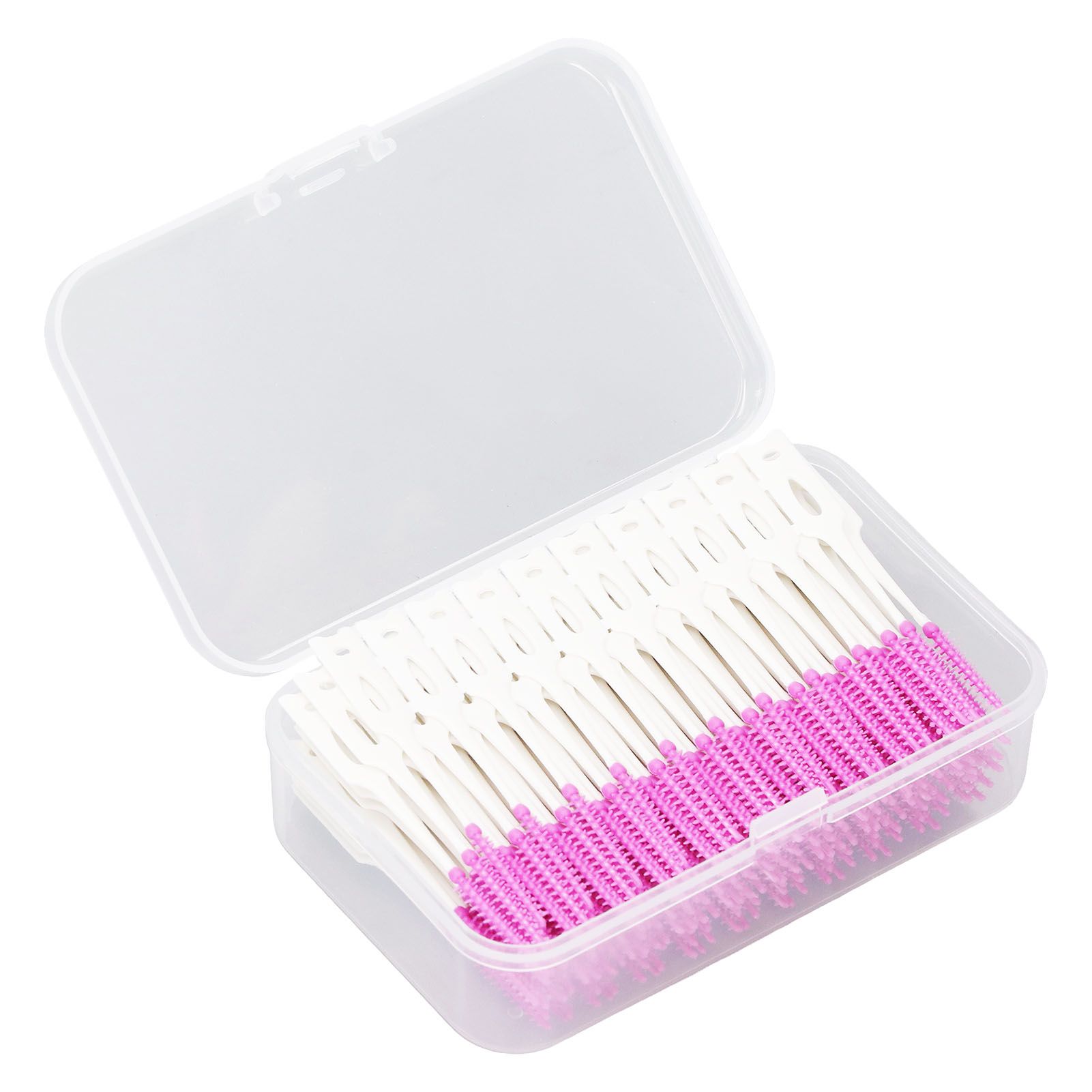 200Pcs Interdental Brush Disposable Soft Silicone Dental Cleaning Floss Toothpicks for Oral Care Purple - Image 5