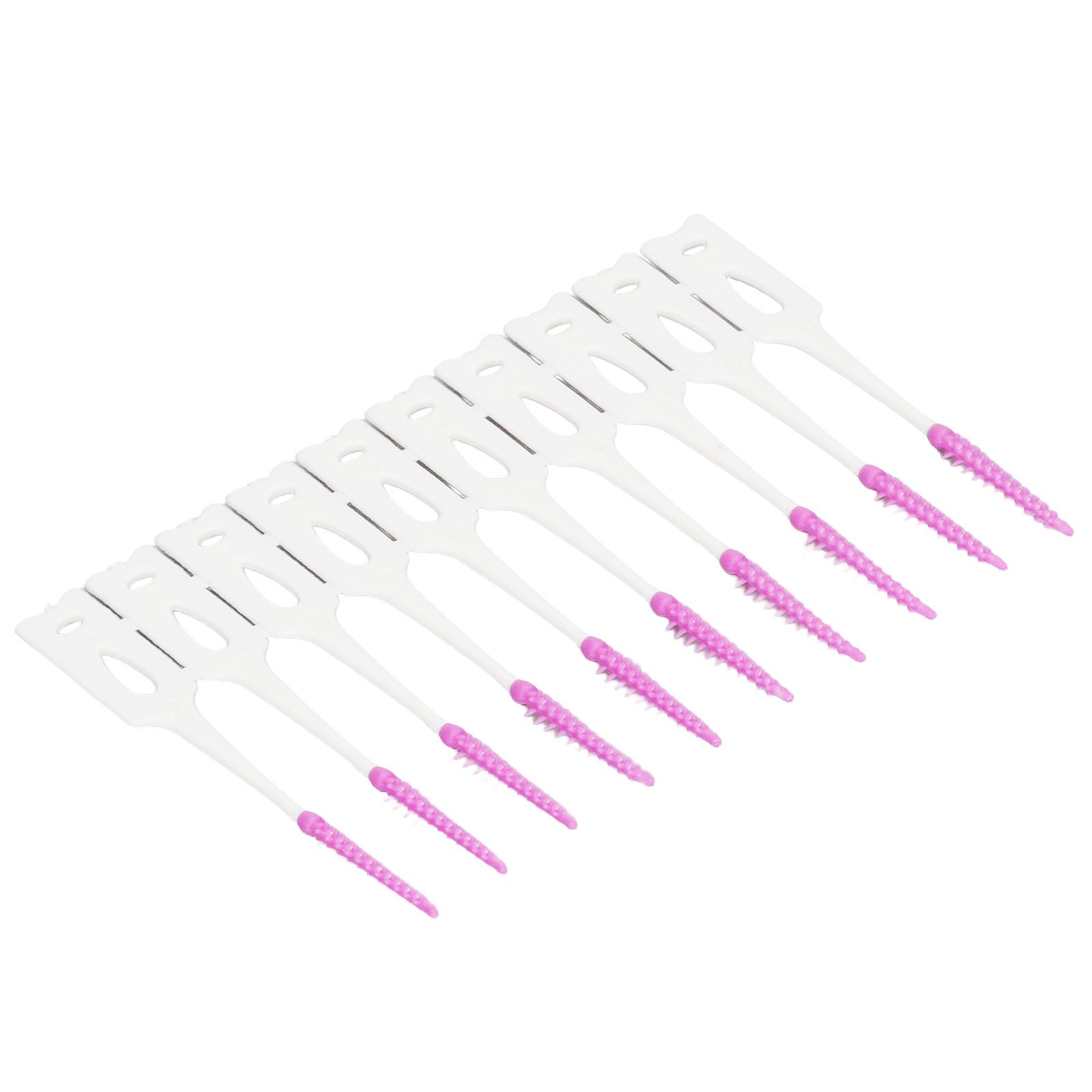 200Pcs Interdental Brush Disposable Soft Silicone Dental Cleaning Floss Toothpicks for Oral Care Purple - Image 6