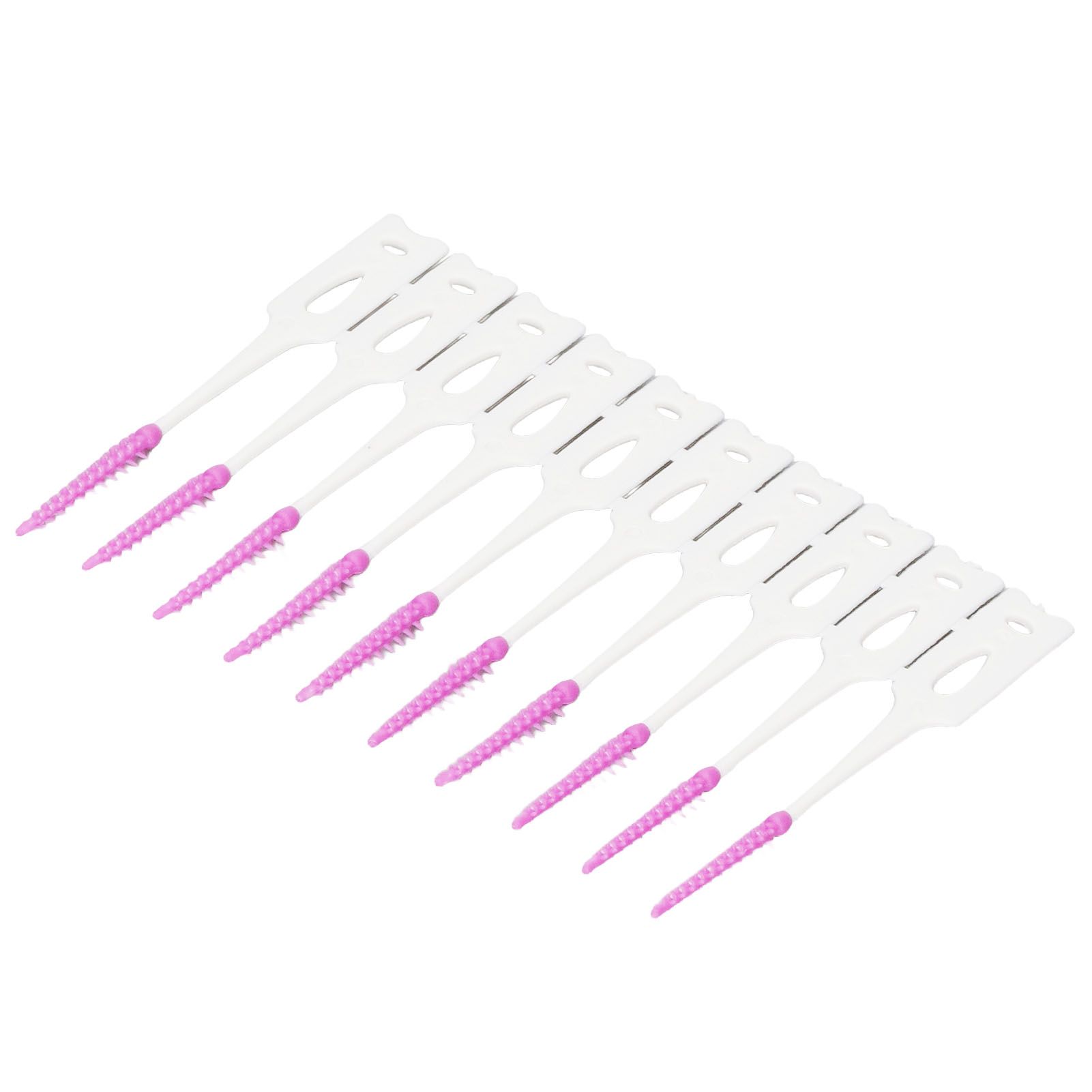 200Pcs Interdental Brush Disposable Soft Silicone Dental Cleaning Floss Toothpicks for Oral Care Purple - Image 7