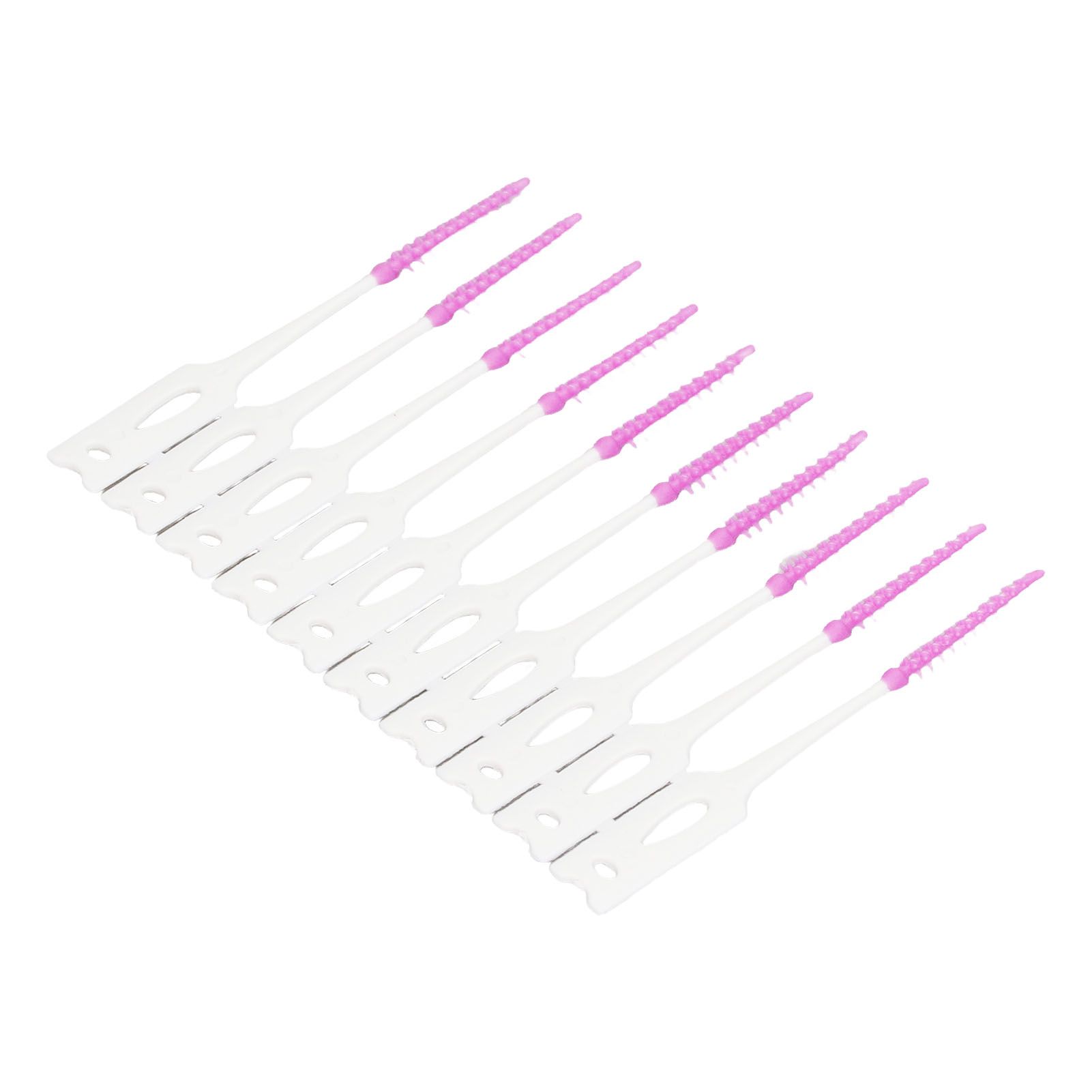 200Pcs Interdental Brush Disposable Soft Silicone Dental Cleaning Floss Toothpicks for Oral Care Purple - Image 8
