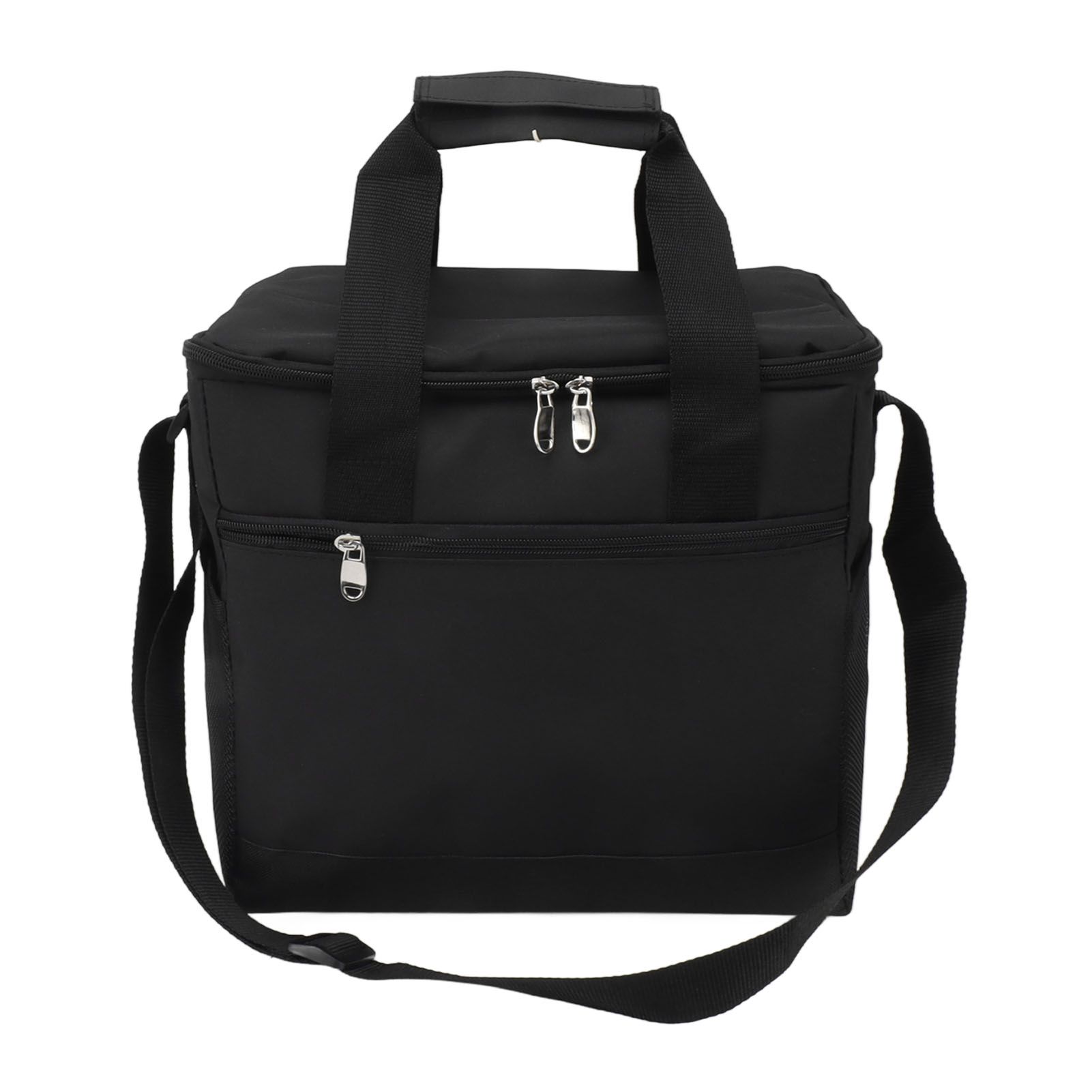 Collapsible Cooler Bag 15L Large Capcity Insulated Leakproof Heat Preservation Food Bag for Beach Picnics Camping Barbecues Black - Image 1