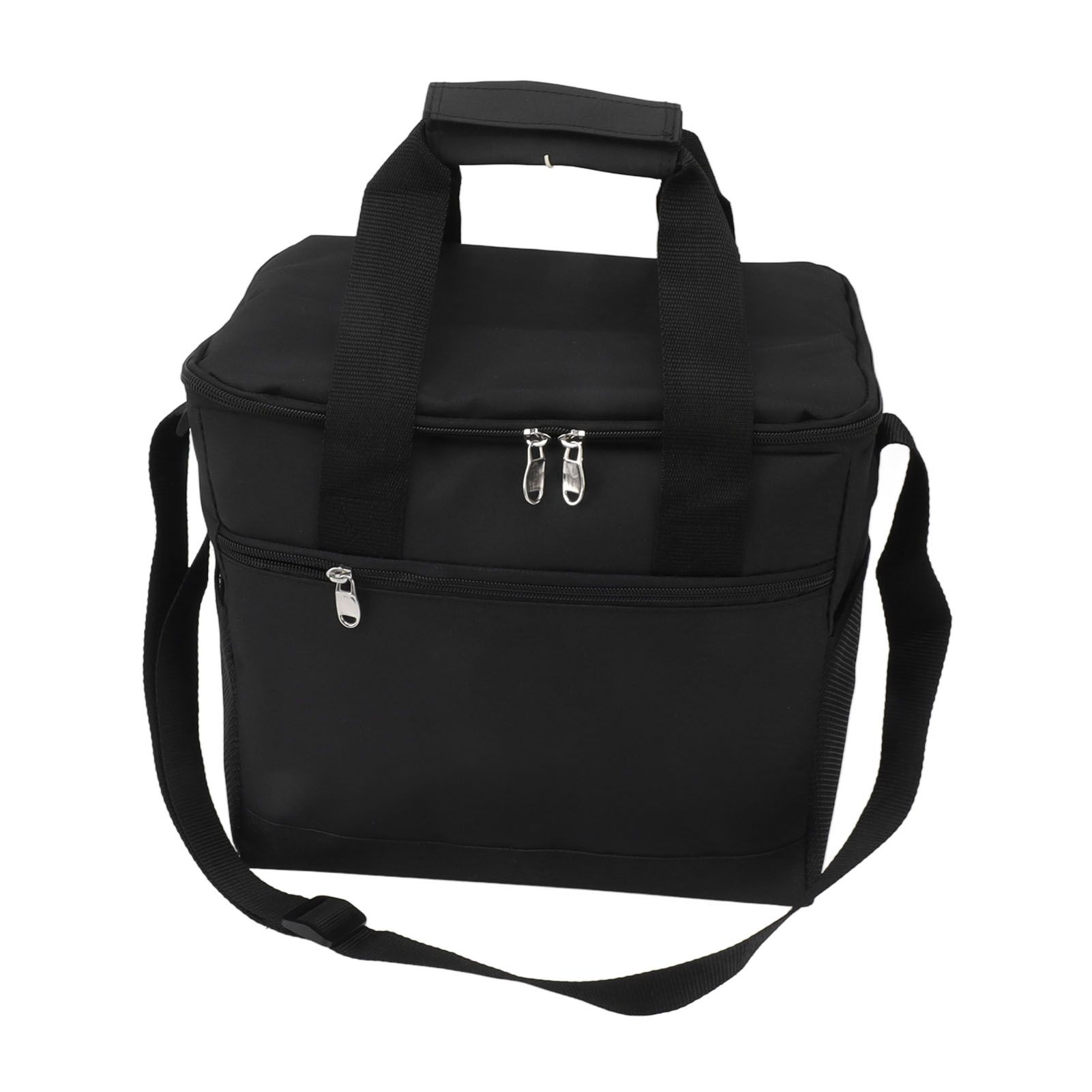 Collapsible Cooler Bag 15L Large Capcity Insulated Leakproof Heat Preservation Food Bag for Beach Picnics Camping Barbecues Black - Image 4