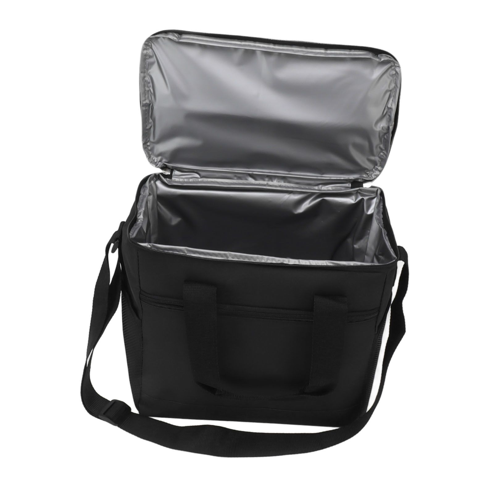 Collapsible Cooler Bag 15L Large Capcity Insulated Leakproof Heat Preservation Food Bag for Beach Picnics Camping Barbecues Black - Image 6