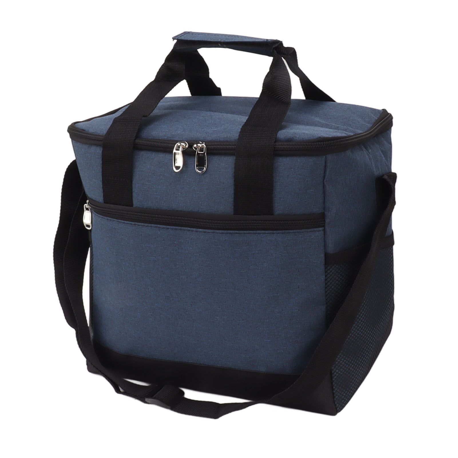 Collapsible Cooler Bag 15L Large Capcity Insulated Leakproof Heat Preservation Food Bag for Beach Picnics Camping Barbecues Blue - Image 3