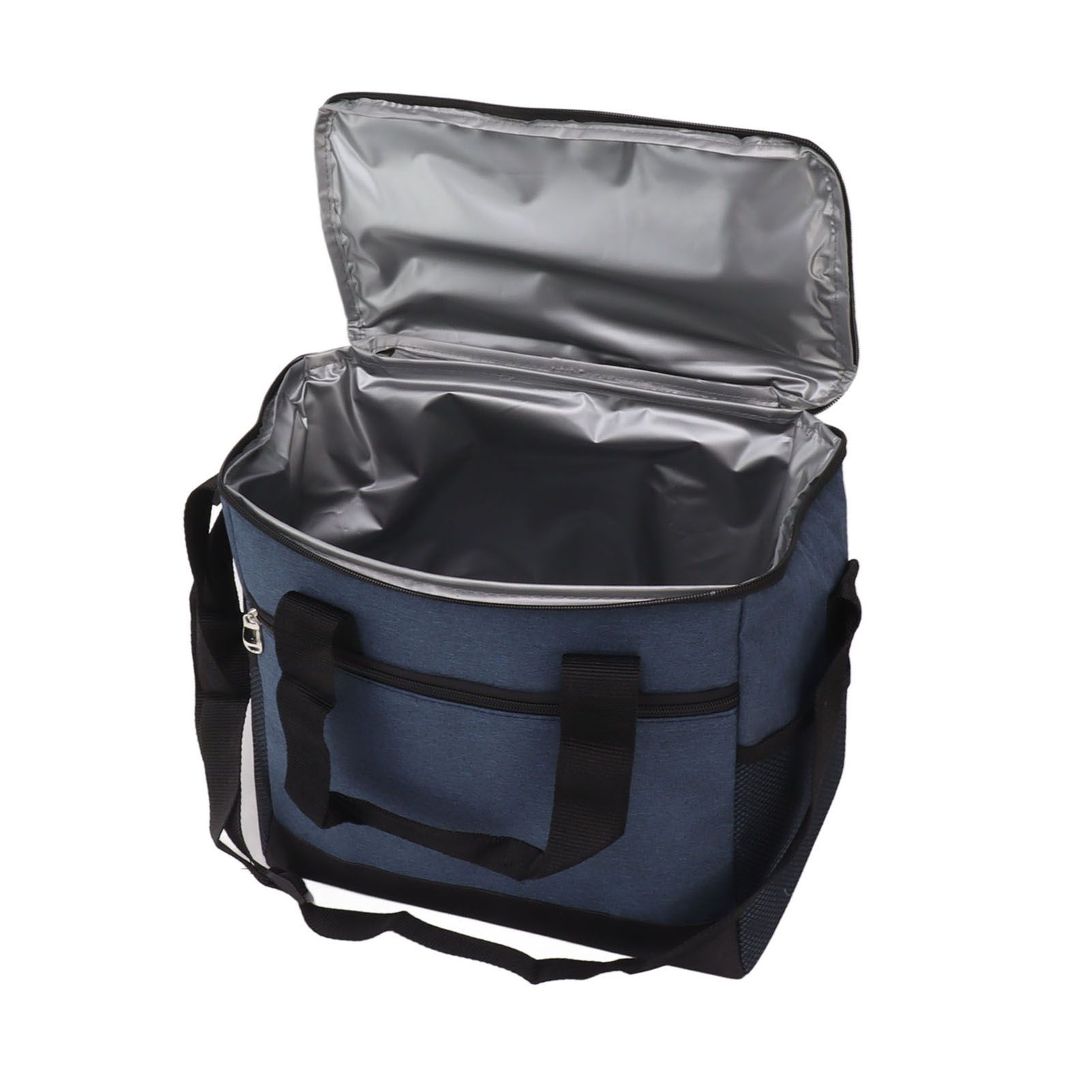 Collapsible Cooler Bag 15L Large Capcity Insulated Leakproof Heat Preservation Food Bag for Beach Picnics Camping Barbecues Blue - Image 4