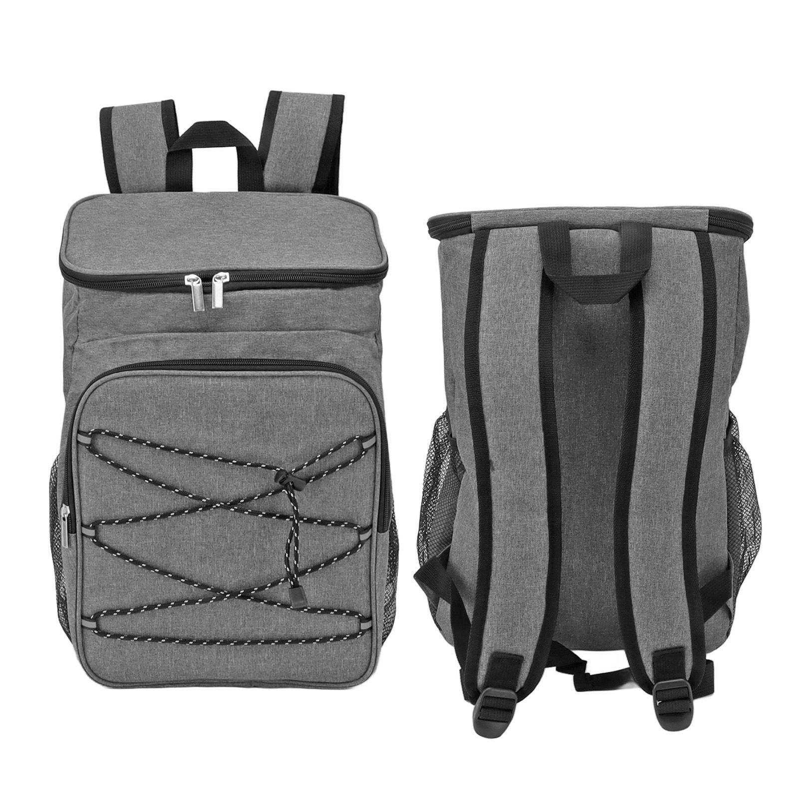 Camping Insulated Backpack Cooler Backpackck Thermal Cooler Bag with Cup Holders for Fruits Drinks Lunch Boxes Mobile Phones Wallets - Image 7