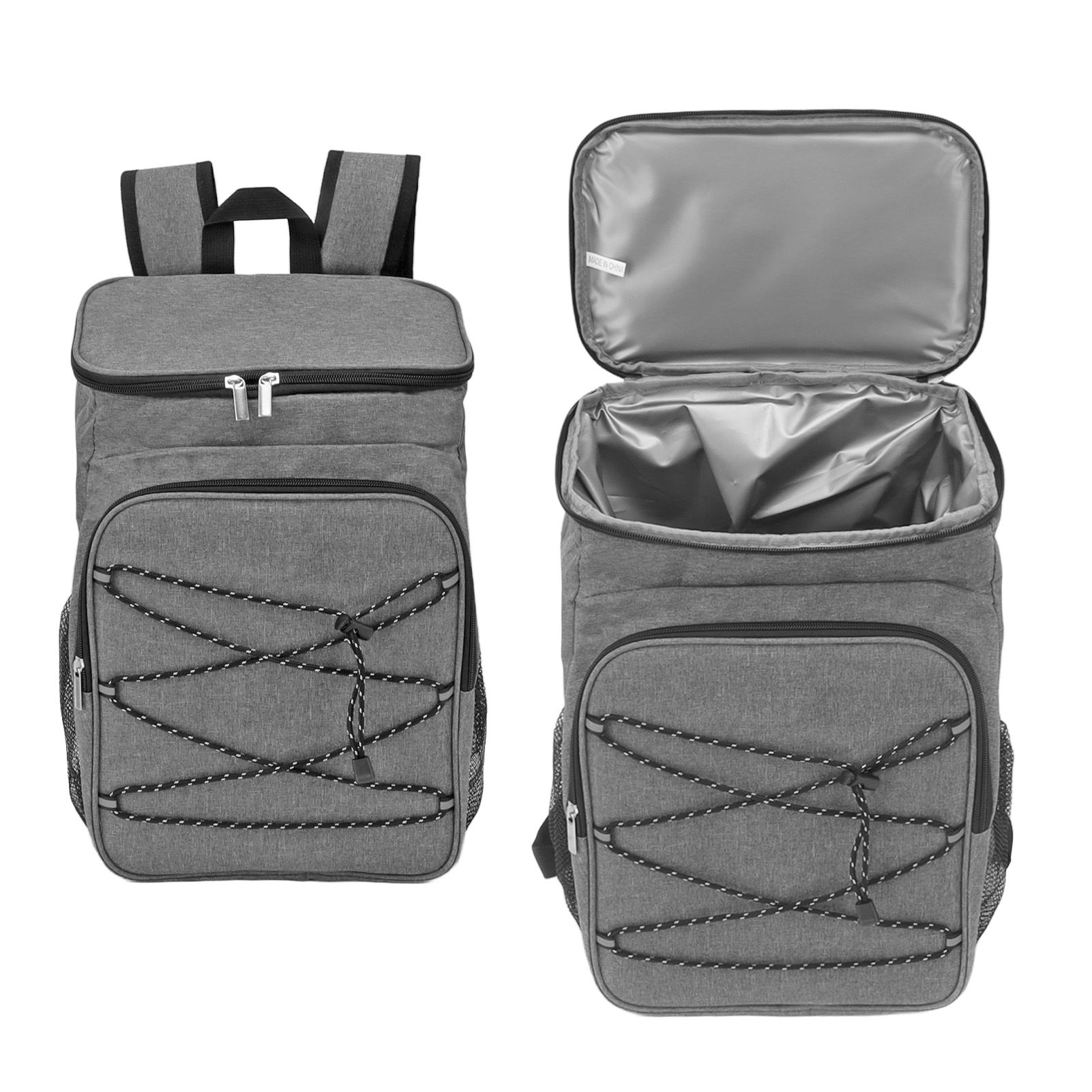 Camping Insulated Backpack Cooler Backpackck Thermal Cooler Bag with Cup Holders for Fruits Drinks Lunch Boxes Mobile Phones Wallets - Image 8