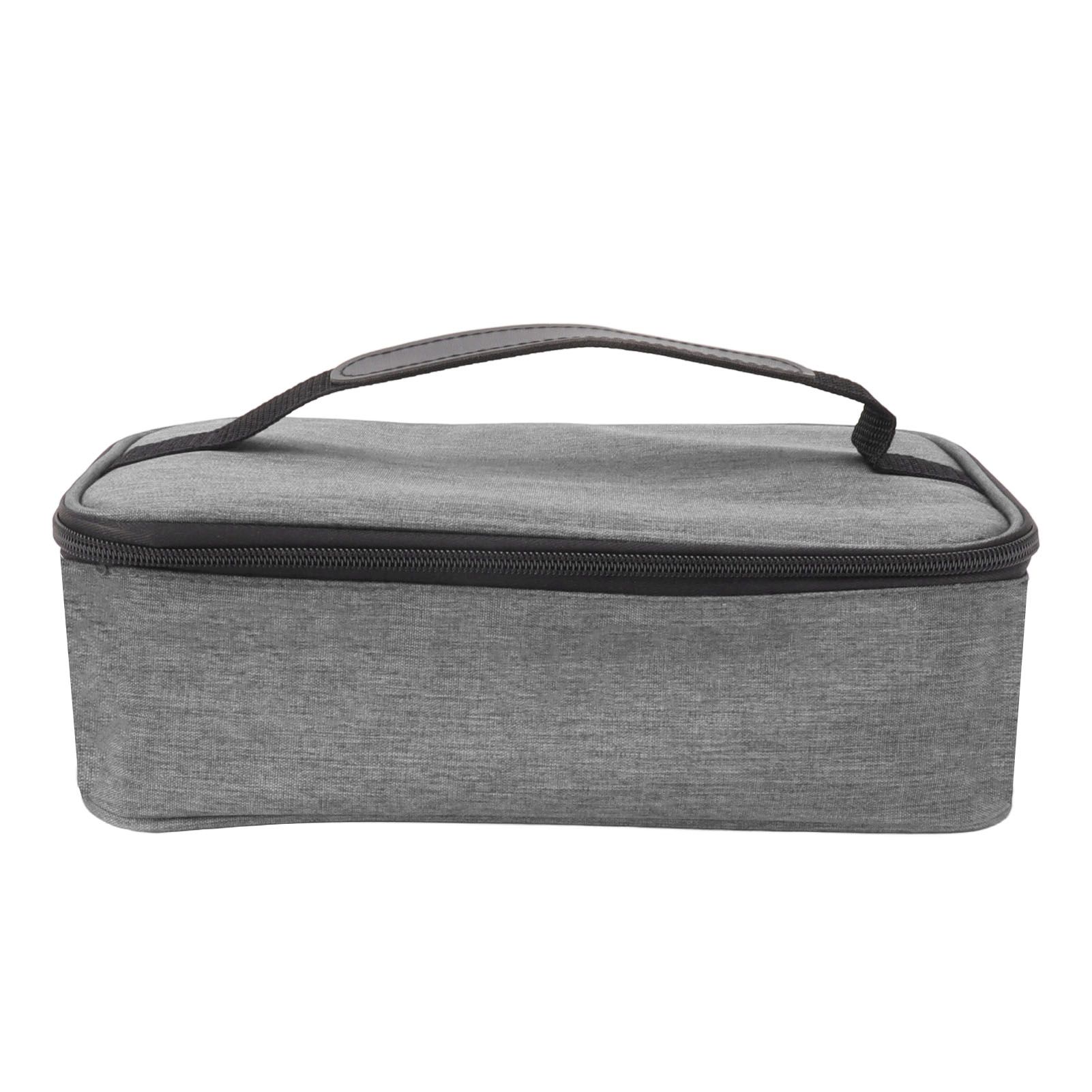 Lunch Bag 3.2L Large Capacity Leakproof Oxford Fabric Portable Handle Insulated Lunch Bag for Office School Outing Grey - Image 1