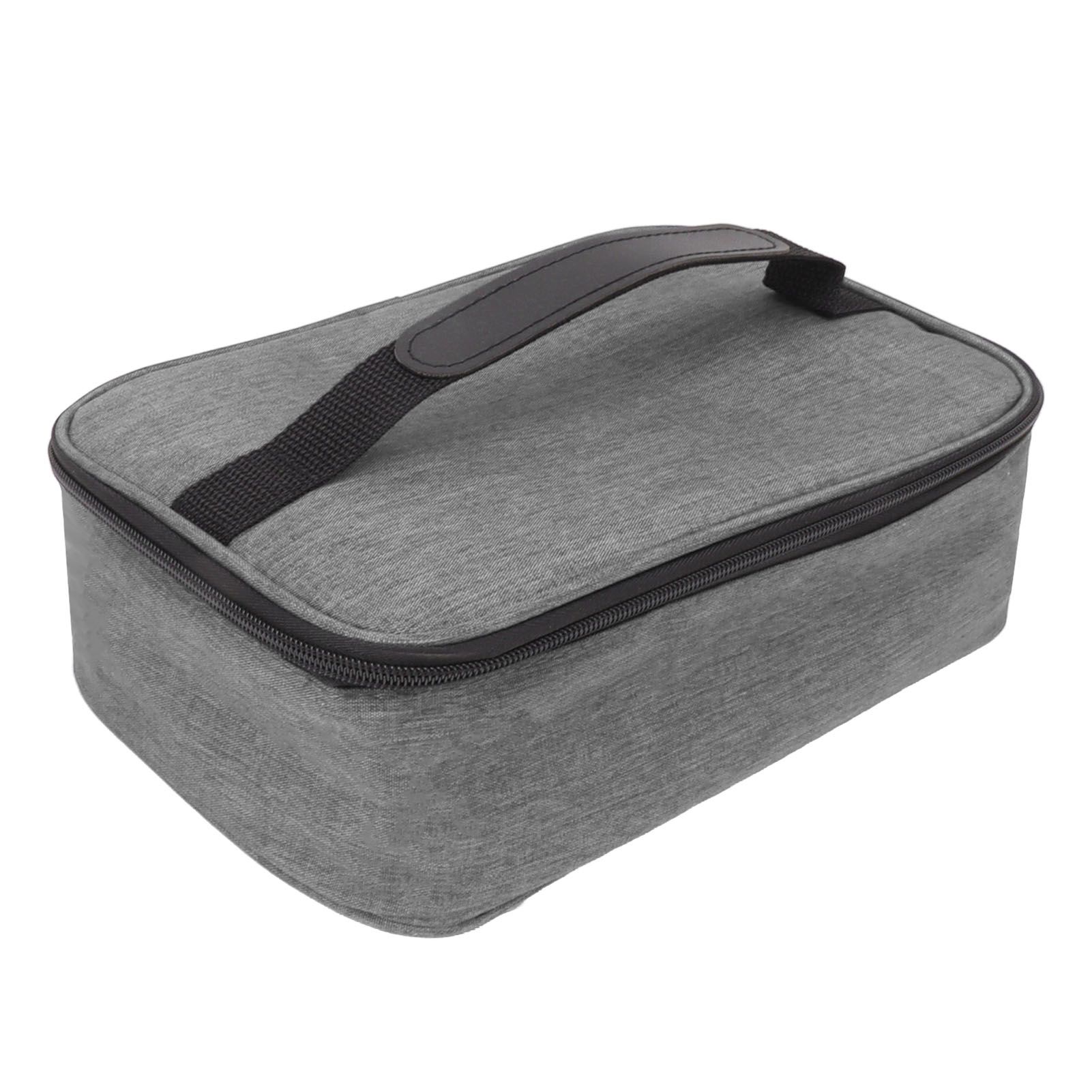 Lunch Bag 3.2L Large Capacity Leakproof Oxford Fabric Portable Handle Insulated Lunch Bag for Office School Outing Grey - Image 2