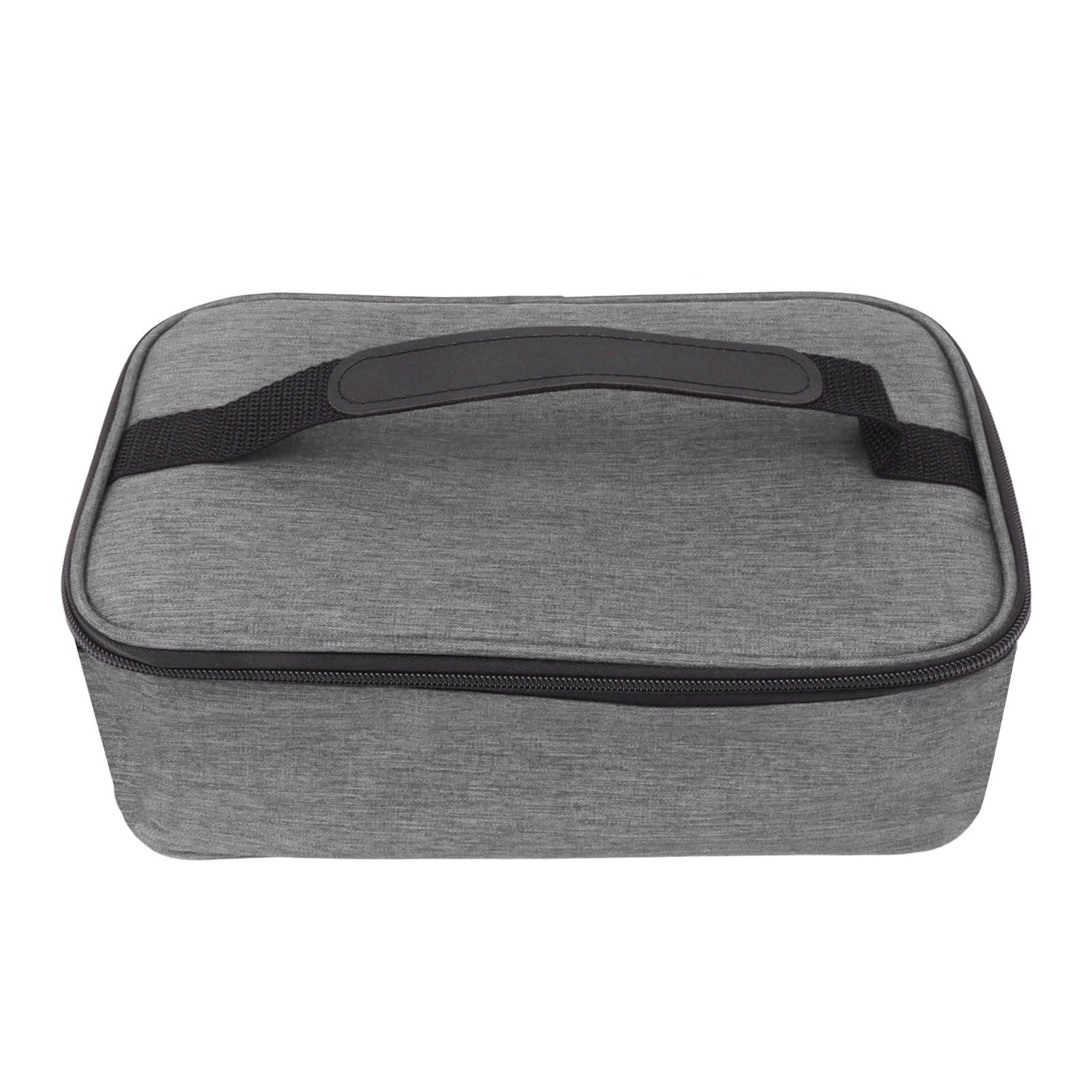 Lunch Bag 3.2L Large Capacity Leakproof Oxford Fabric Portable Handle Insulated Lunch Bag for Office School Outing Grey - Image 3