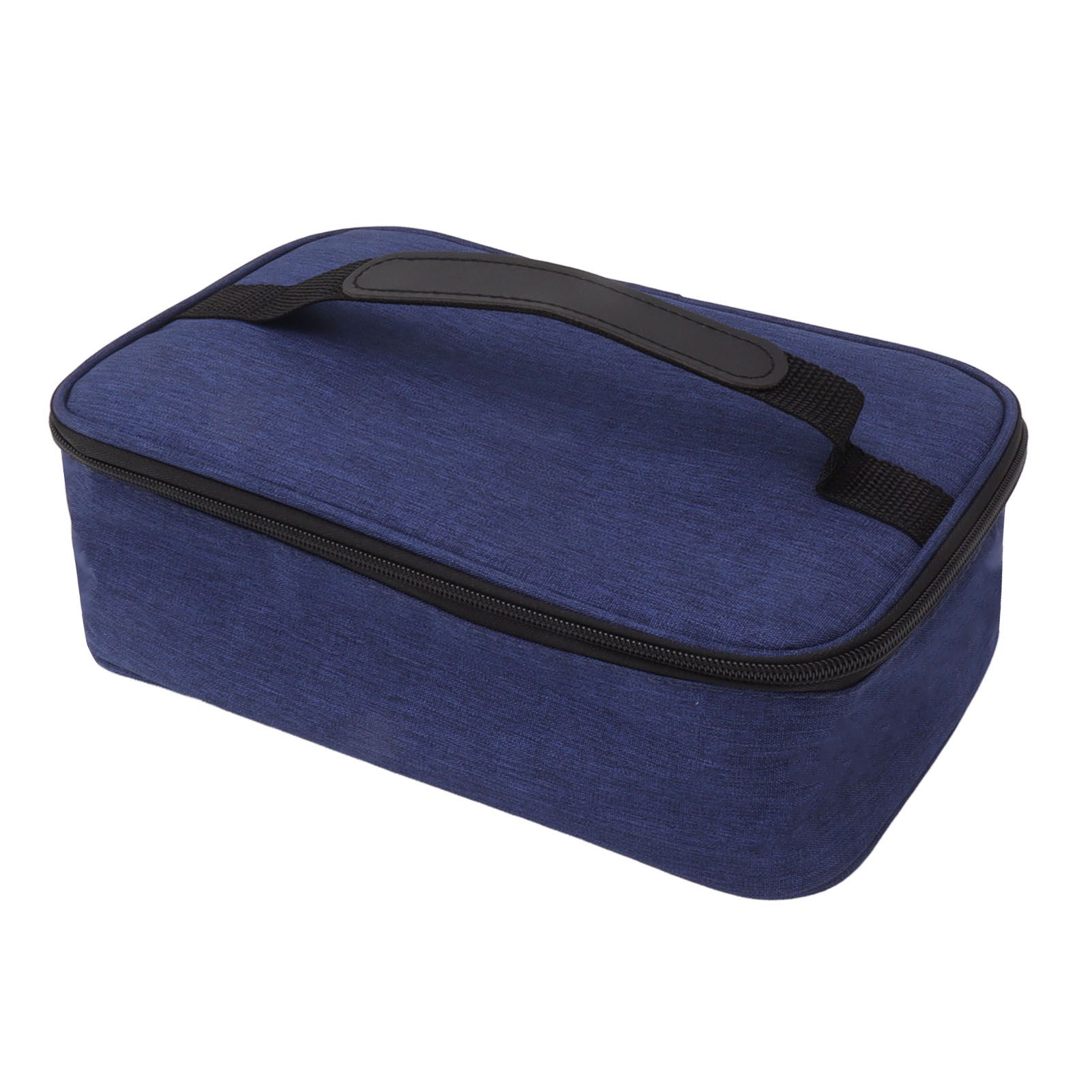 Lunch Bag 3.2L Large Capacity Leakproof Oxford Fabric Portable Handle Insulated Lunch Bag for Office School Outing Blue - Image 2