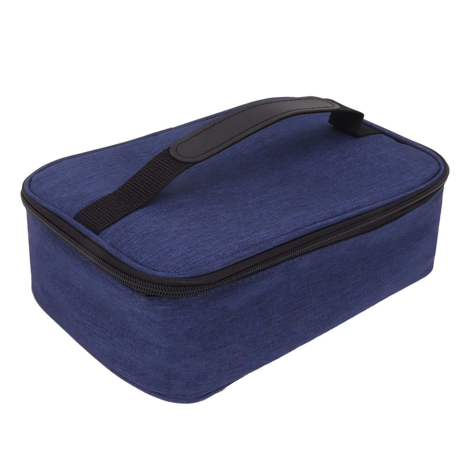 Lunch Bag 3.2L Large Capacity Leakproof Oxford Fabric Portable Handle Insulated Lunch Bag for Office School Outing Blue - Image 3