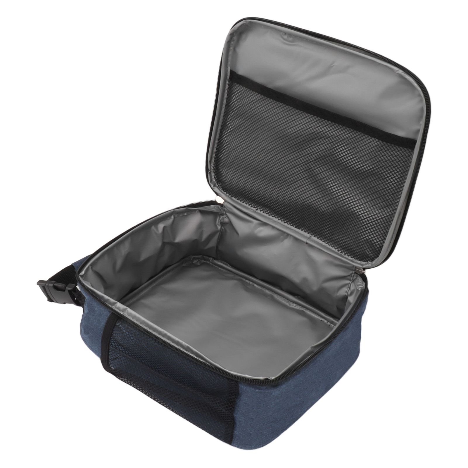 Insulated Lunch Bag 6L Oxford Fabric Leakproof Lining Portable Handle Zippered Lunch Bag for Outdoor Camping Beach Navy Blue - Image 7