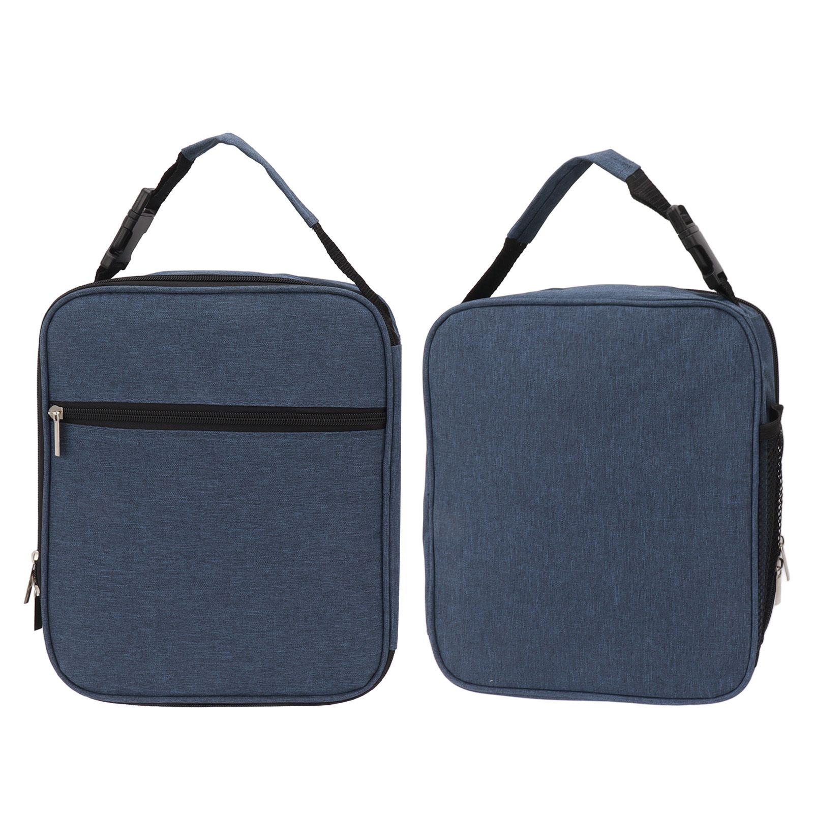 Insulated Lunch Bag 6L Oxford Fabric Leakproof Lining Portable Handle Zippered Lunch Bag for Outdoor Camping Beach Navy Blue - Image 8