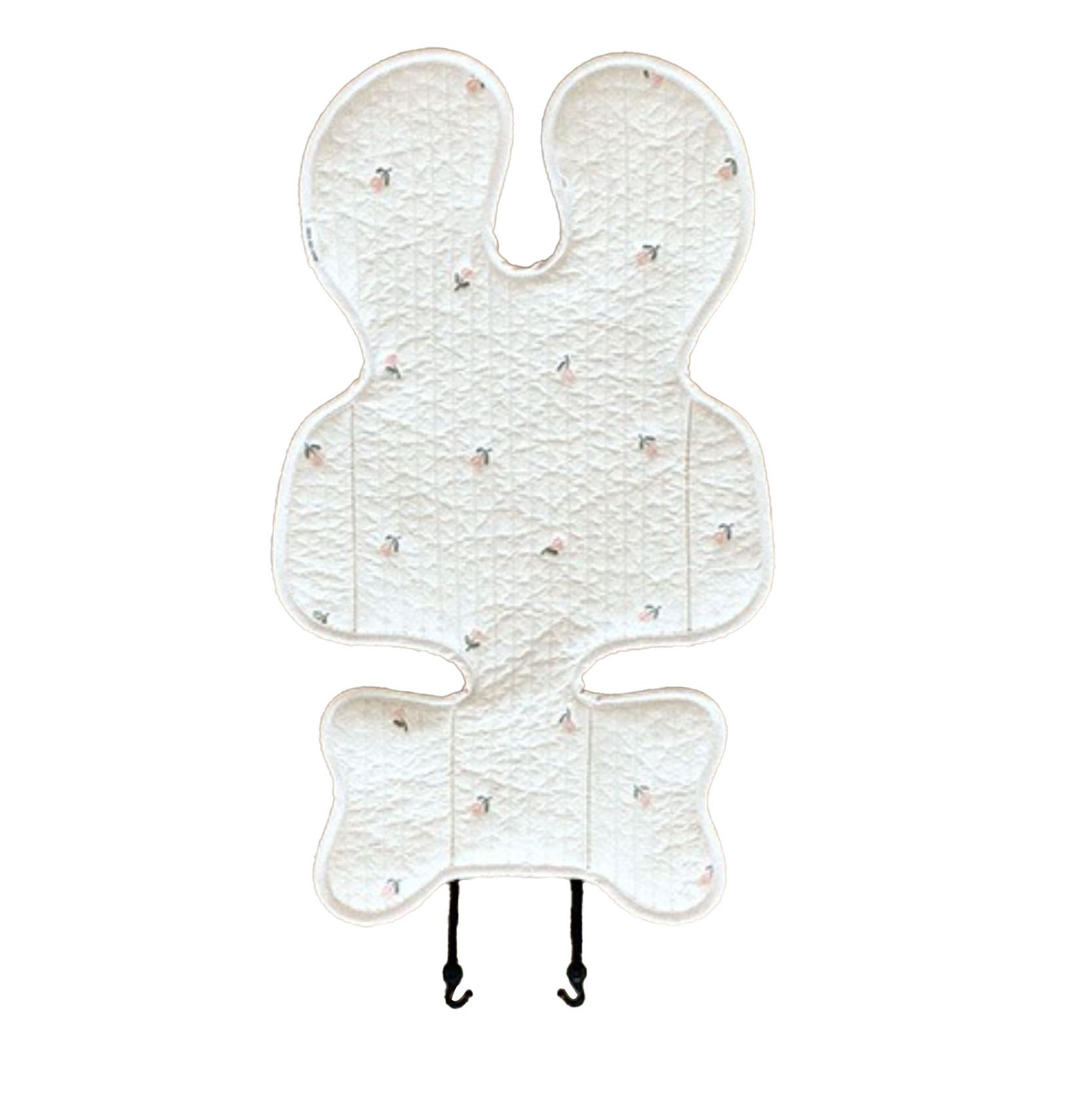 Soft Baby Stroller Seat Cushion Breathable Pure Cotton Infant Car Seat Head Neck Body Support Thin Style Tulip - Image 2