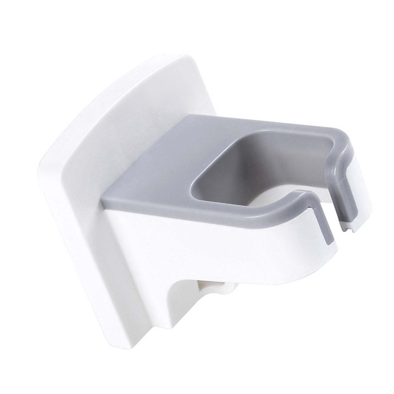 Wall Mounted Hair Dryer Holder Punch Free Self Adhesive Blow Dryer Holder for Bathroom Washroom White - Image 3